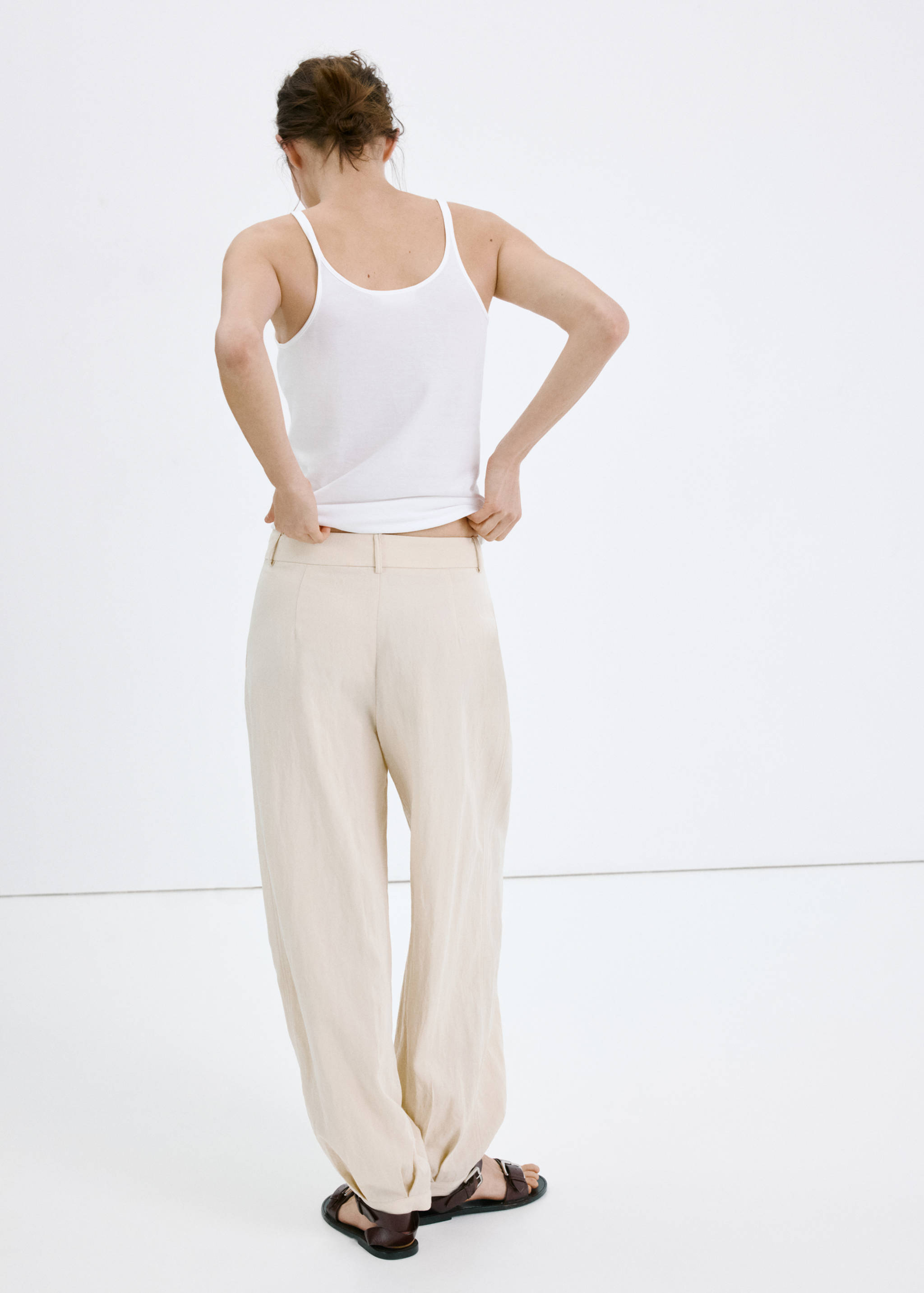 Lyocell harem trousers - Reverse of the article