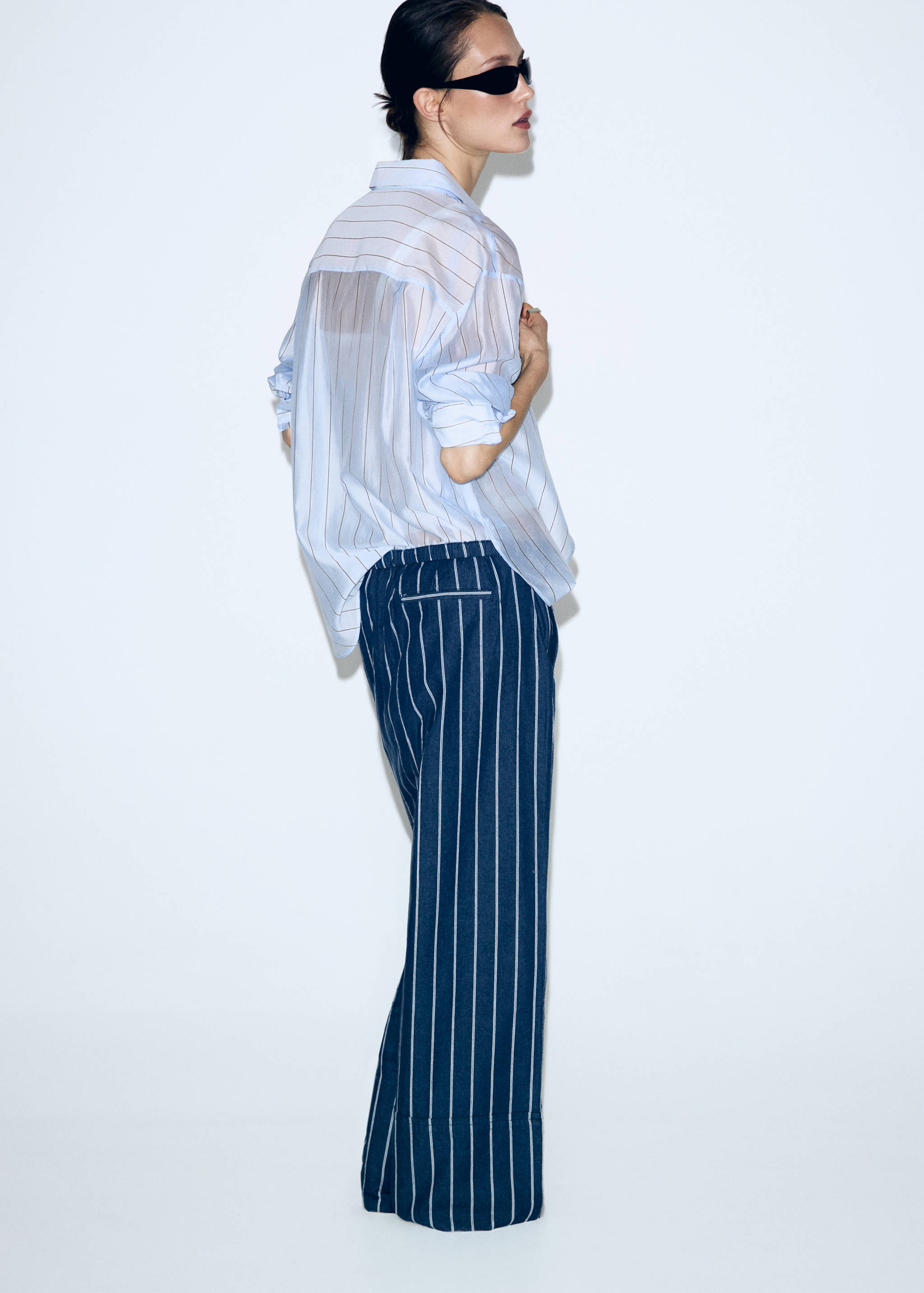 Pantalon revers rayures - Verso de l’article