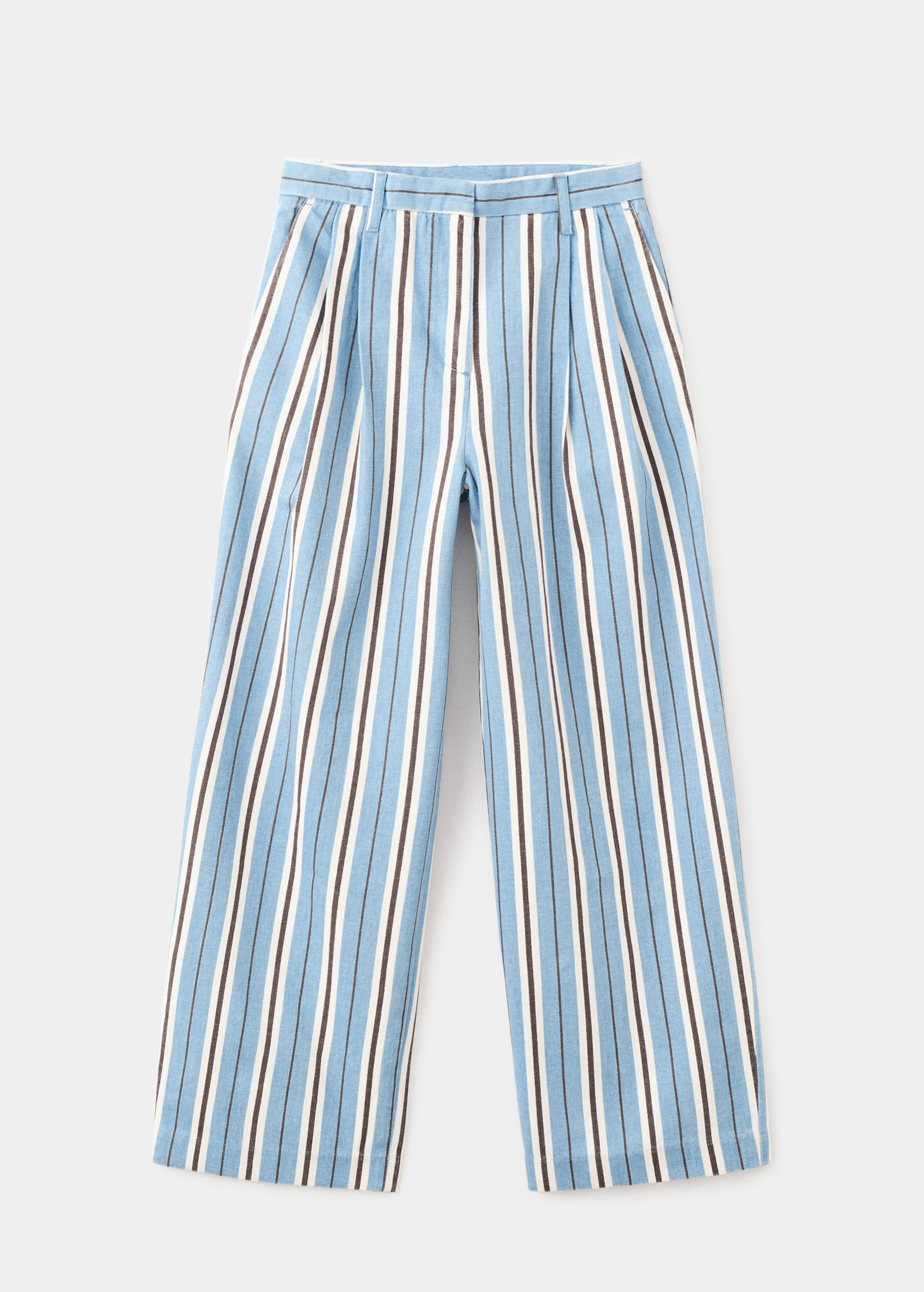 Wide leg striped jeans - Article without model