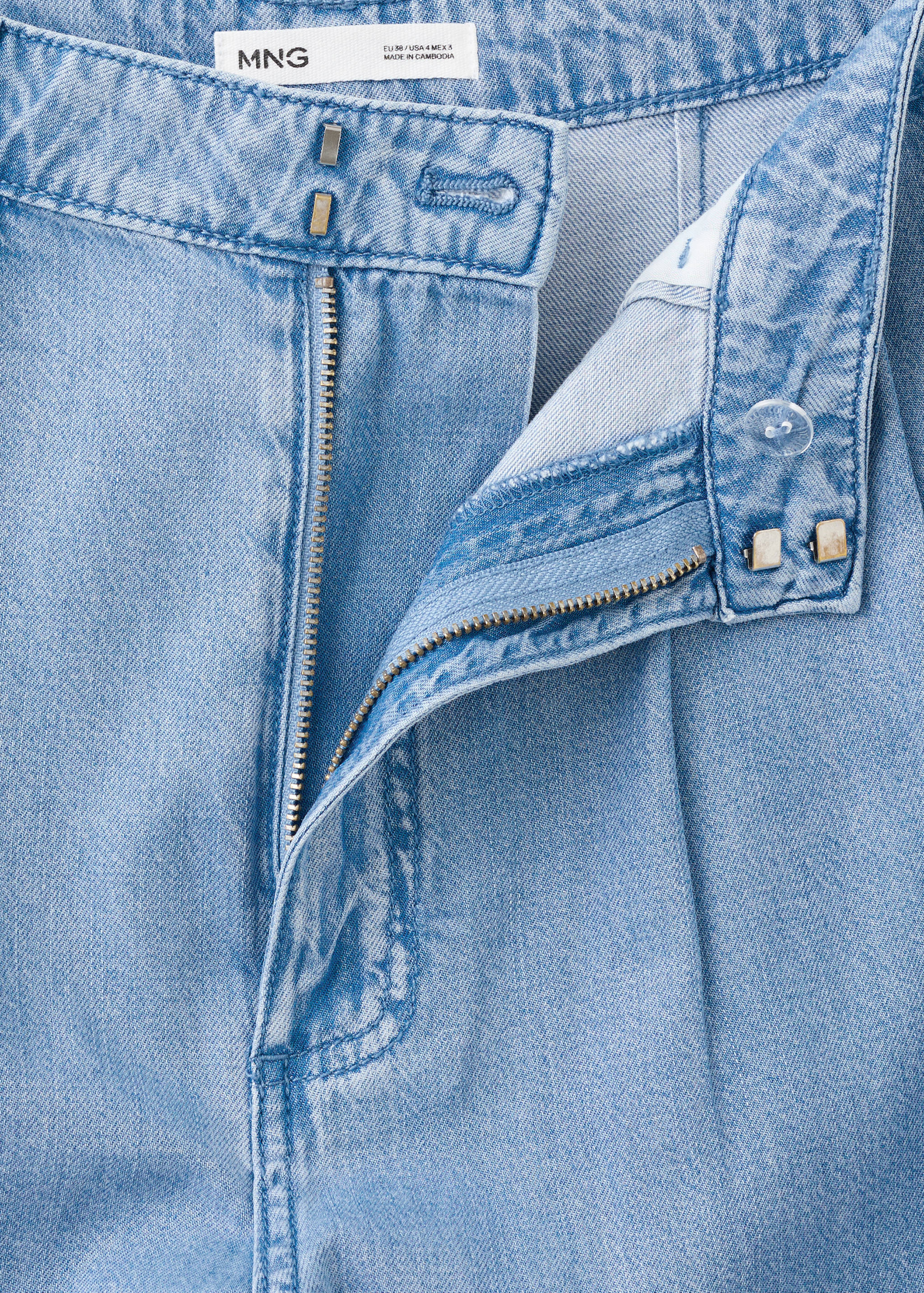 Wideleg lyocell trousers - Details of the article 0