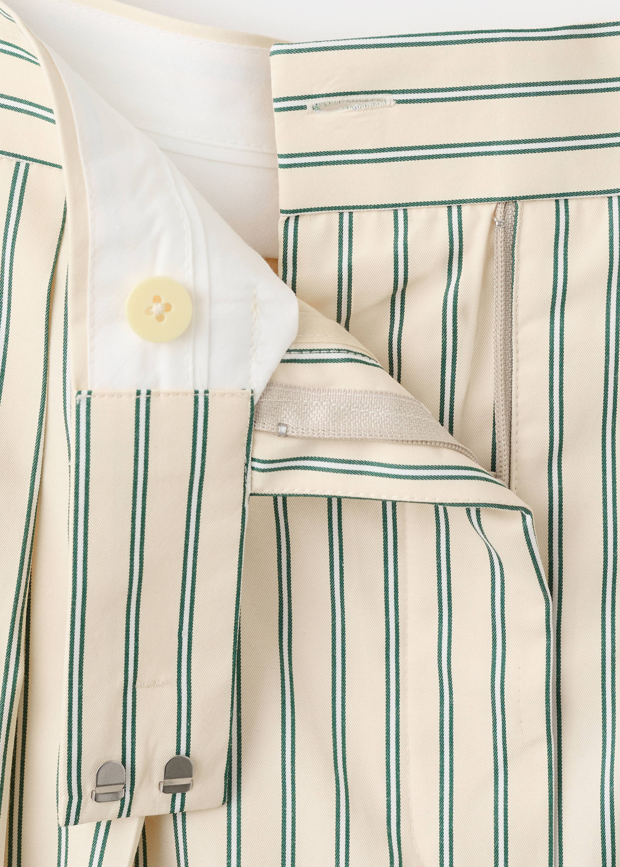 Chalk-stripe straight trousers - Details of the article 8