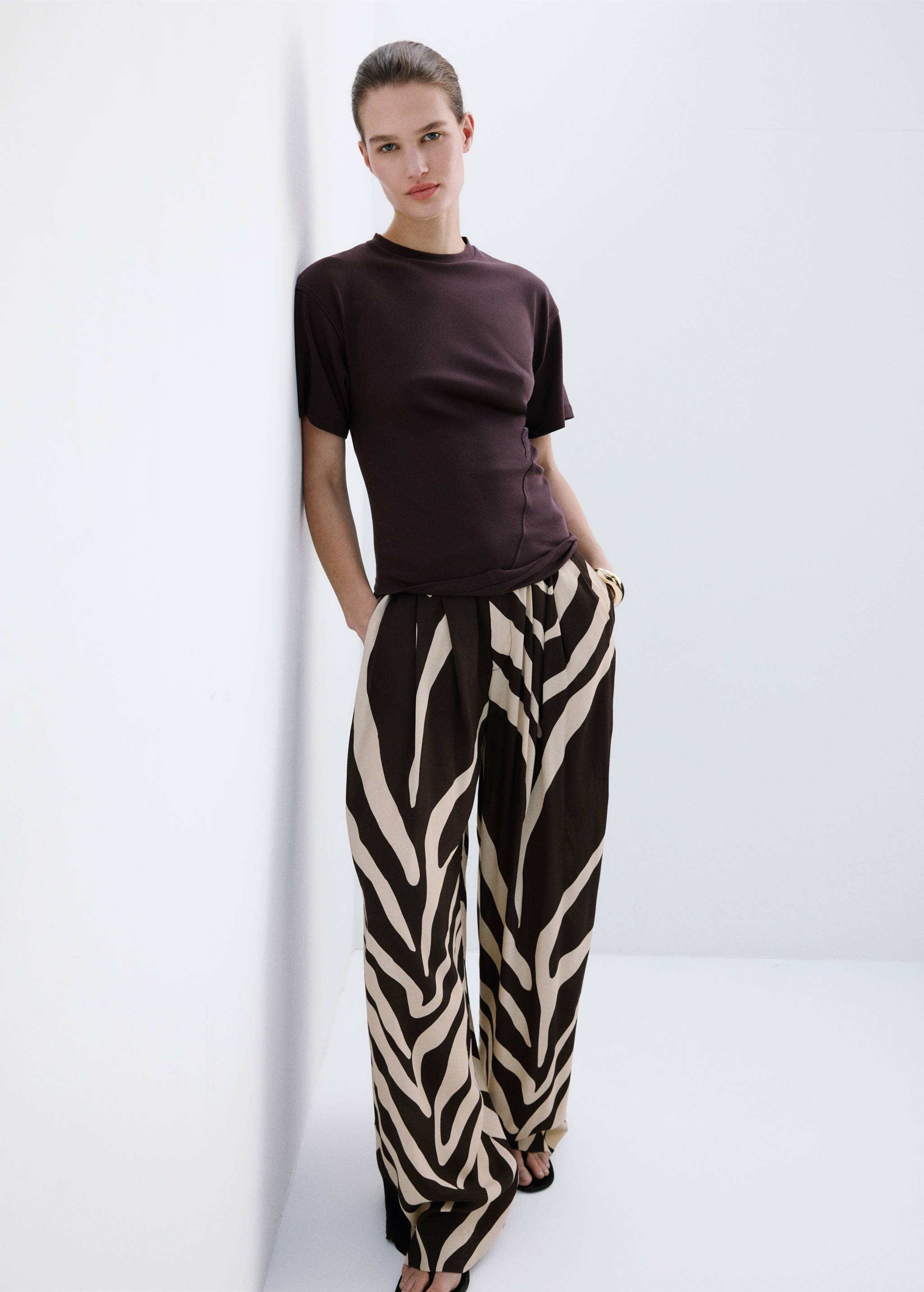 Flowy printed trousers - Details of the article 2