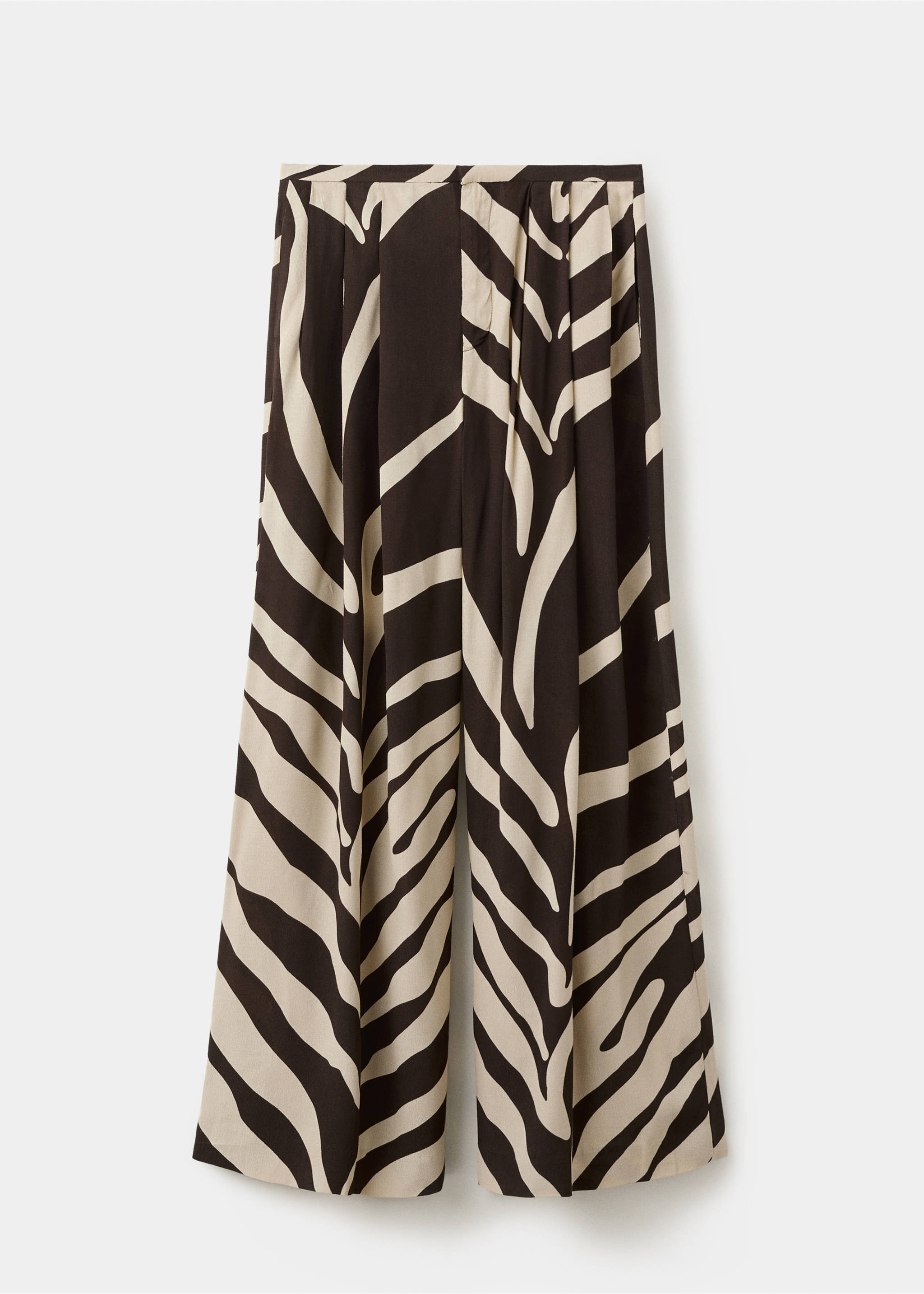 Flowy printed trousers - Article without model, Brown. Ref: 27029075-00.
