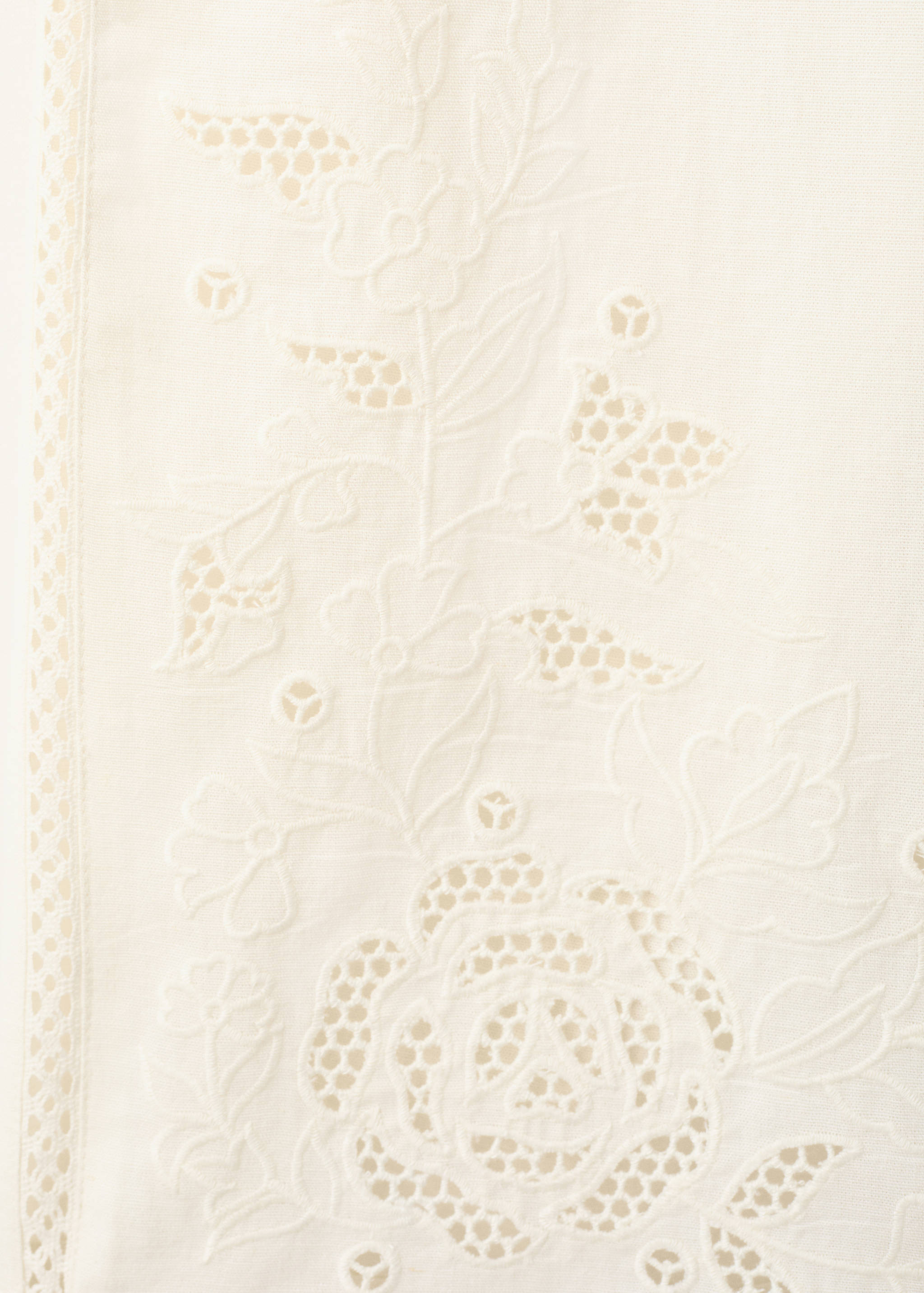 Embroidered cut-out palazzo trousers - Details of the article 8