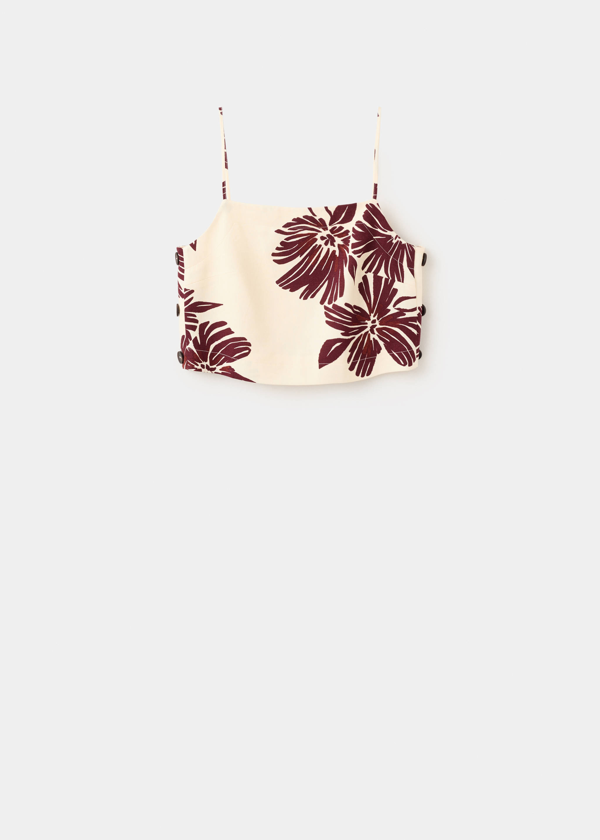 Floral print spaghetti strap top - Article without model