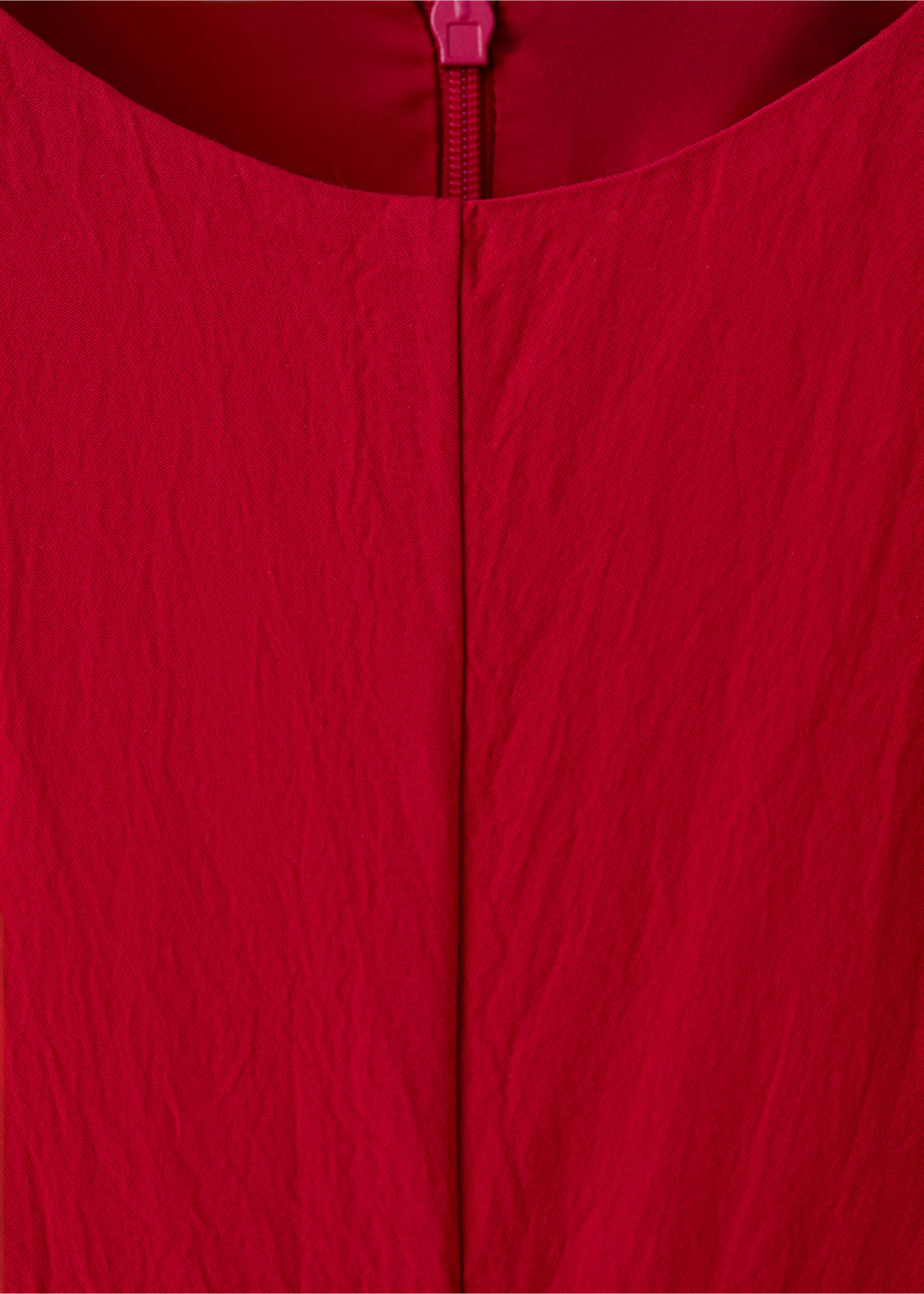 Cut-out dress with ties - Details of the article 8, Red. Ref: 27029080-00.