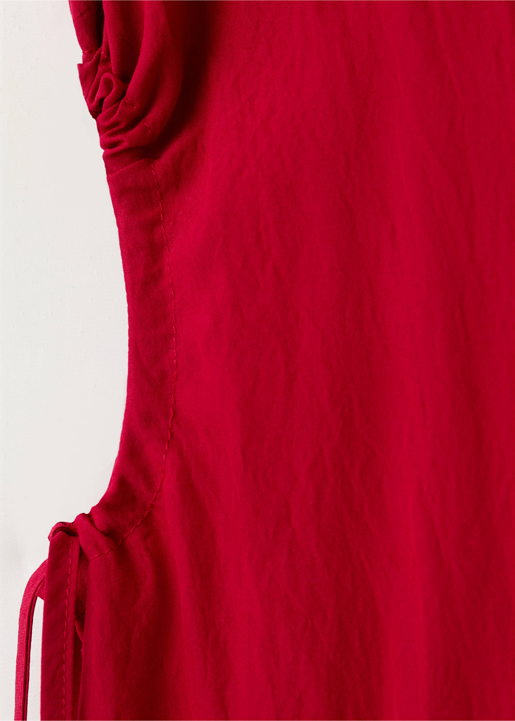 Vestido largo abertura lateral - Detalle del artículo 0, Rojo. Ref: 27029080-00.