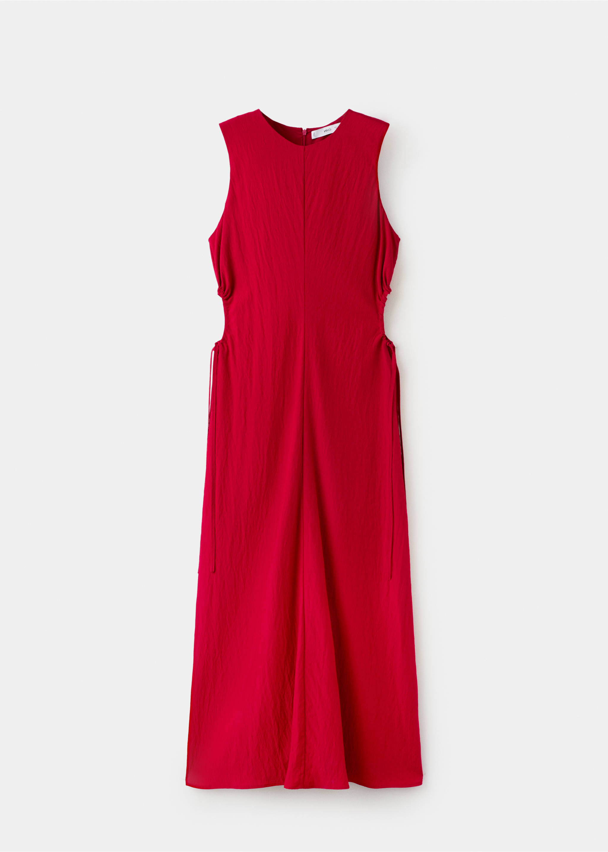 Cut-out dress with ties - Article without model, Red. Ref: 27029080-00.