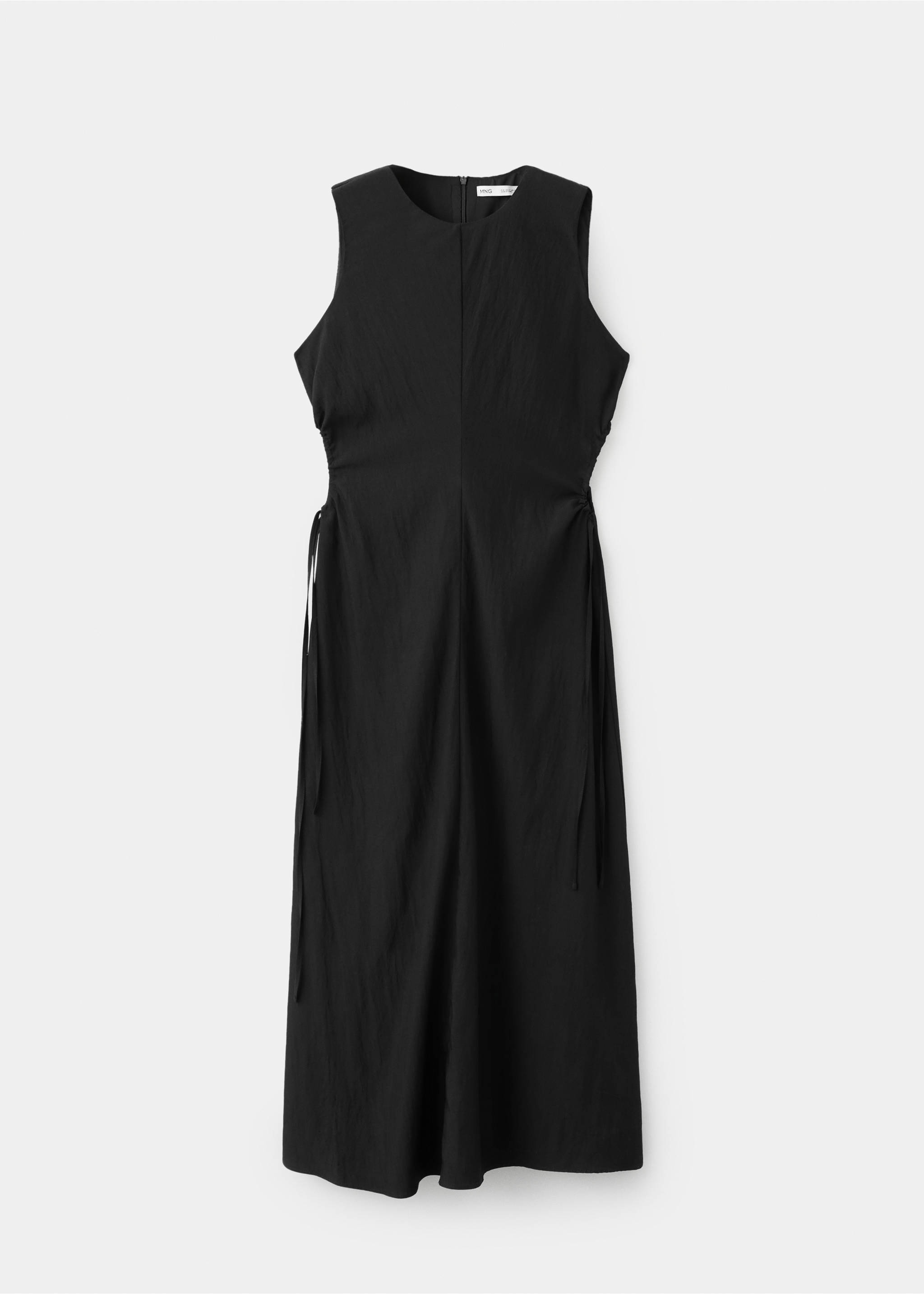 Cut-out dress with ties - Article without model, Black. Ref: 27029080-00.