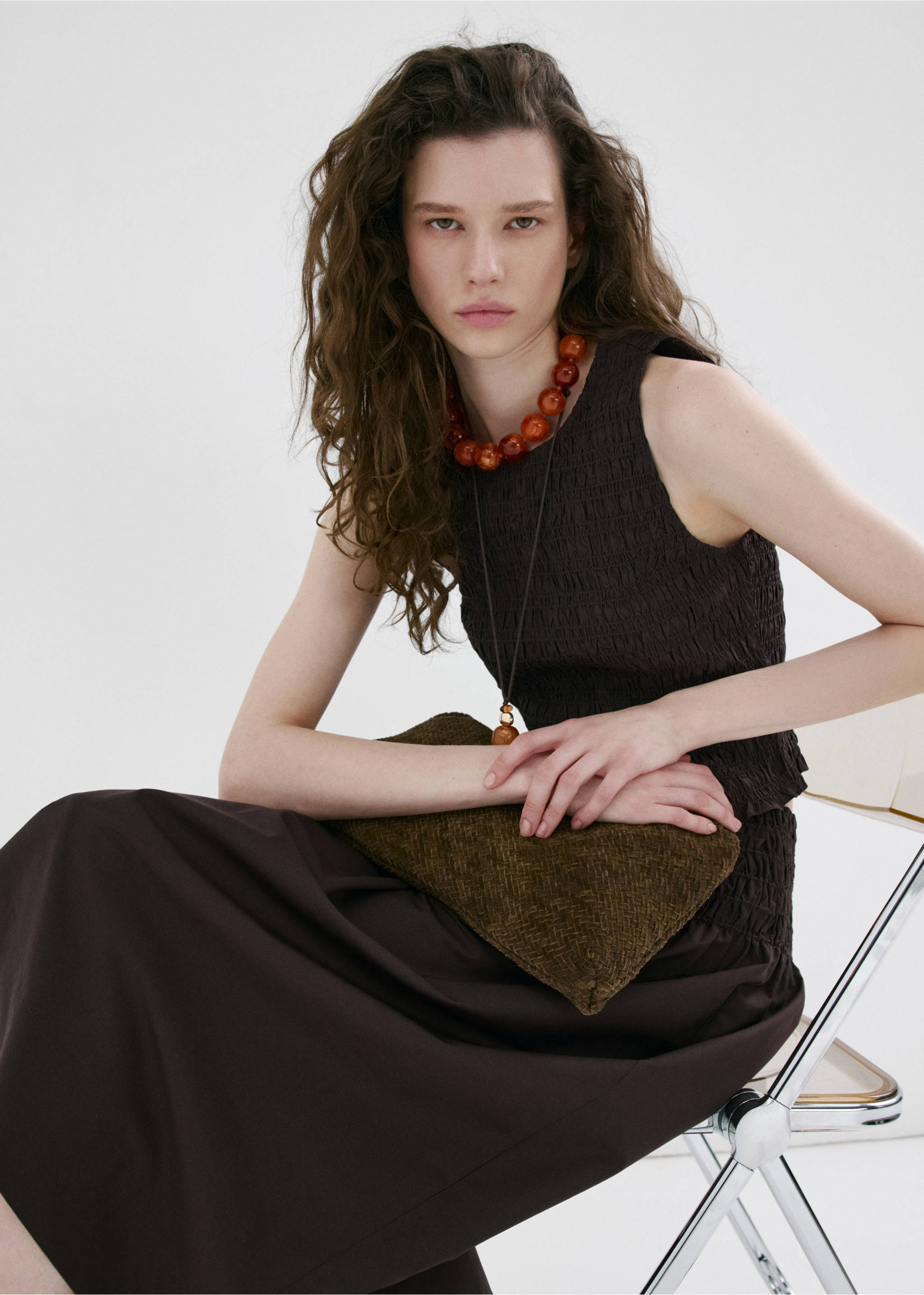 Top siros - Details of the article 6, Chocolate. Ref: 27029081-00.