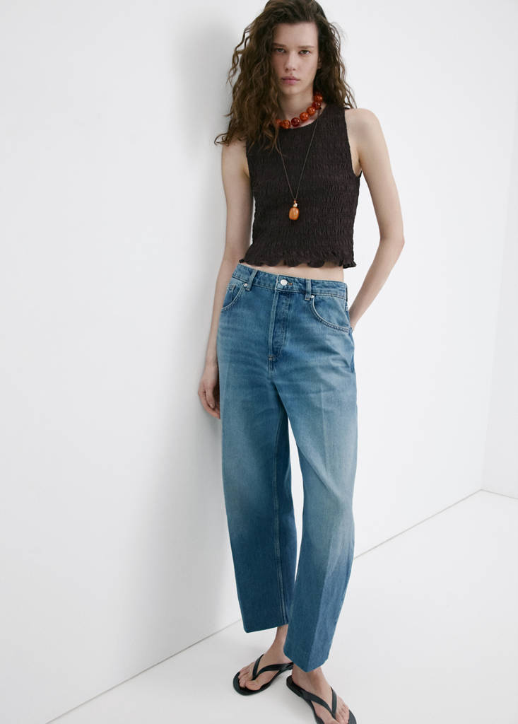 Honeycomb Lyocell Top — Chocolate