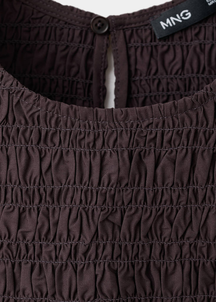 Honeycomb Lyocell Top — Chocolate
