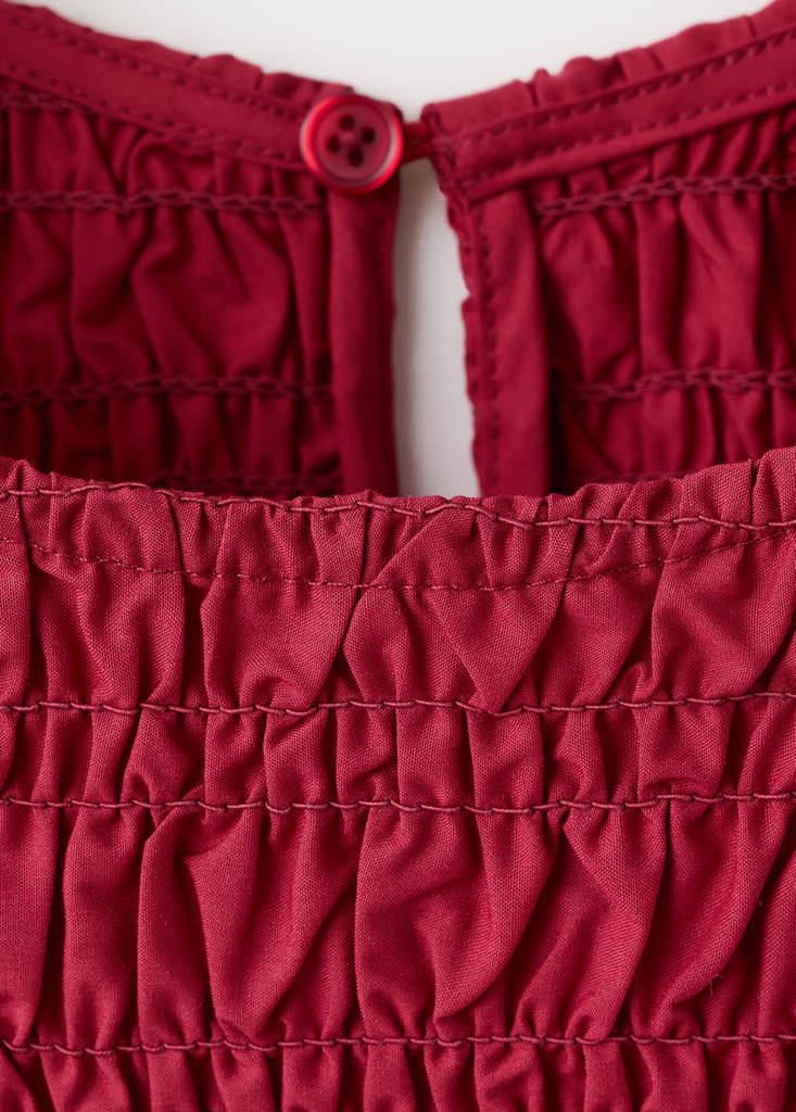 Honeycomb Lyocell Top — Red