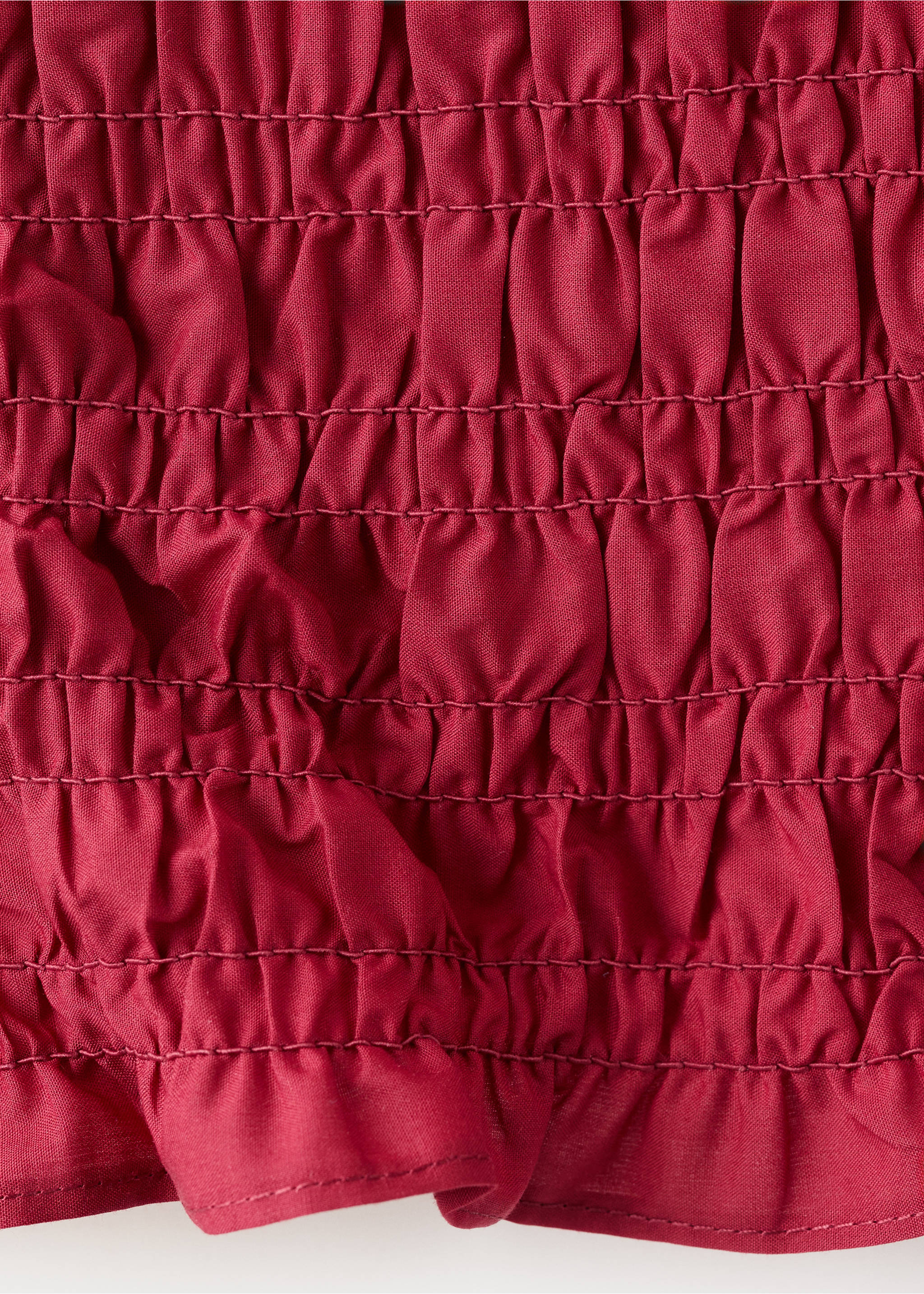 Terry cotton top - Details of the article 0, Red. Ref: 27029081-00.