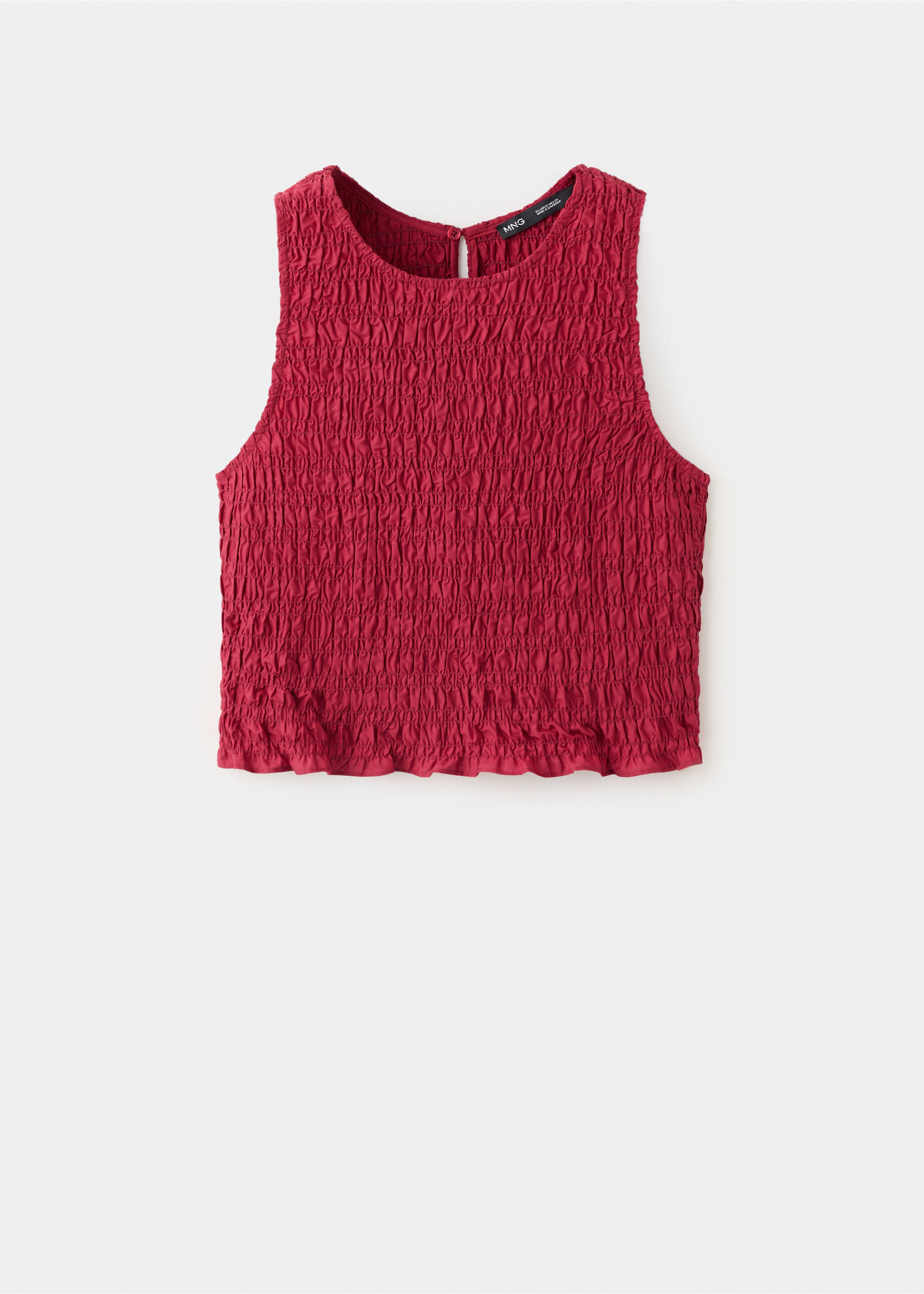 Terry cotton top - Article without model, Red. Ref: 27029081-00.