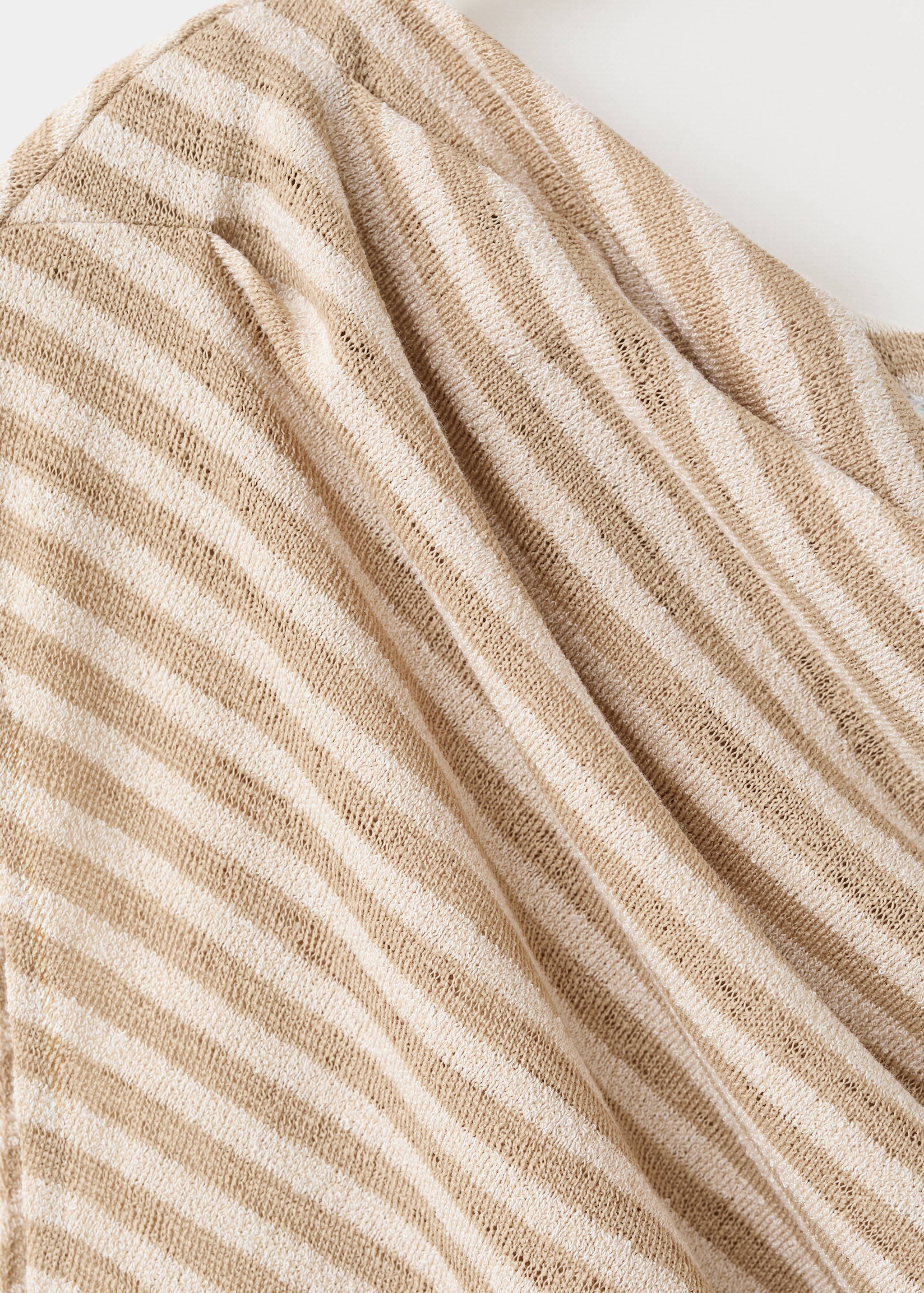 Draped striped T-shirt - Details of the article 8