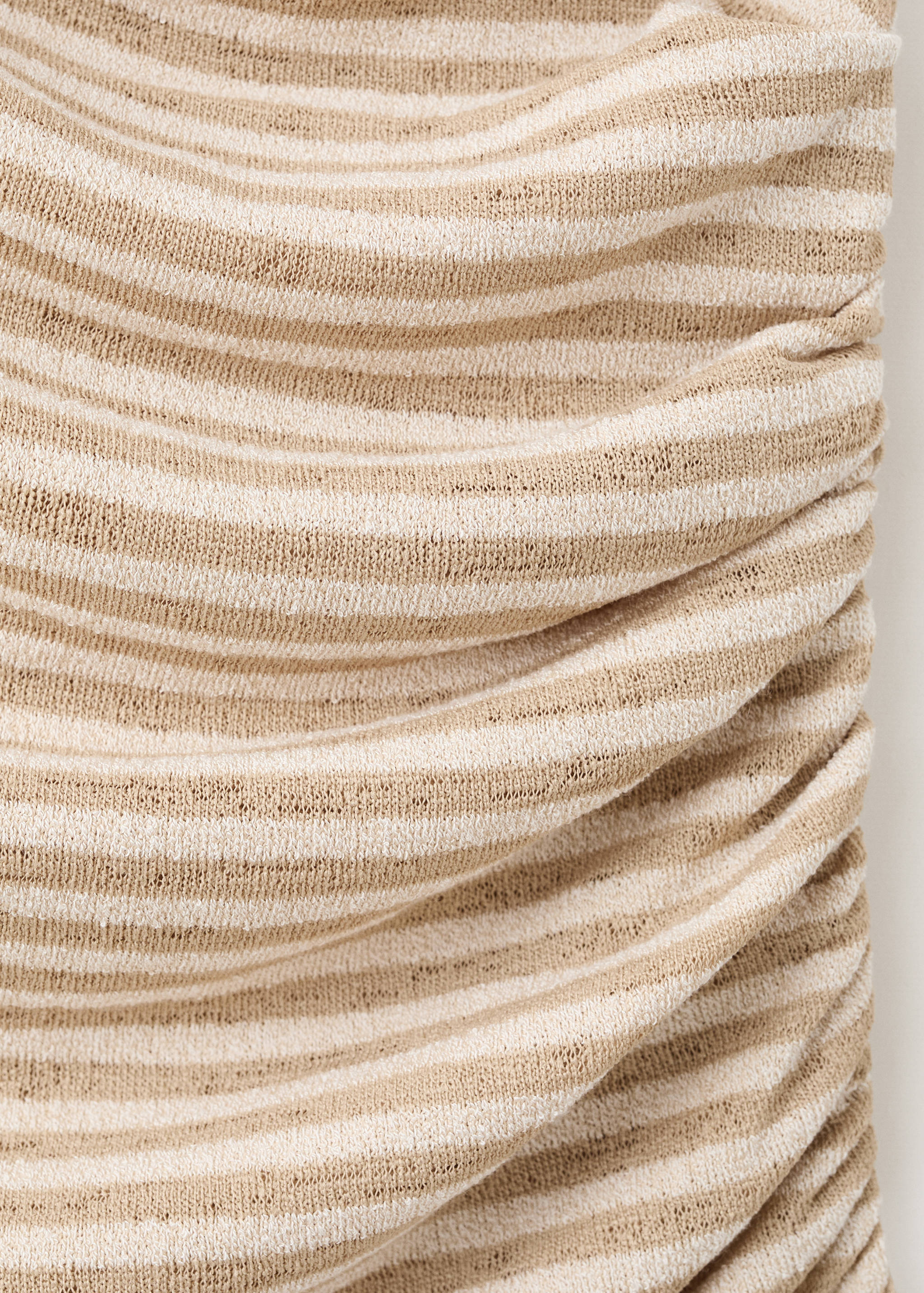 Draped striped T-shirt - Details of the article 0