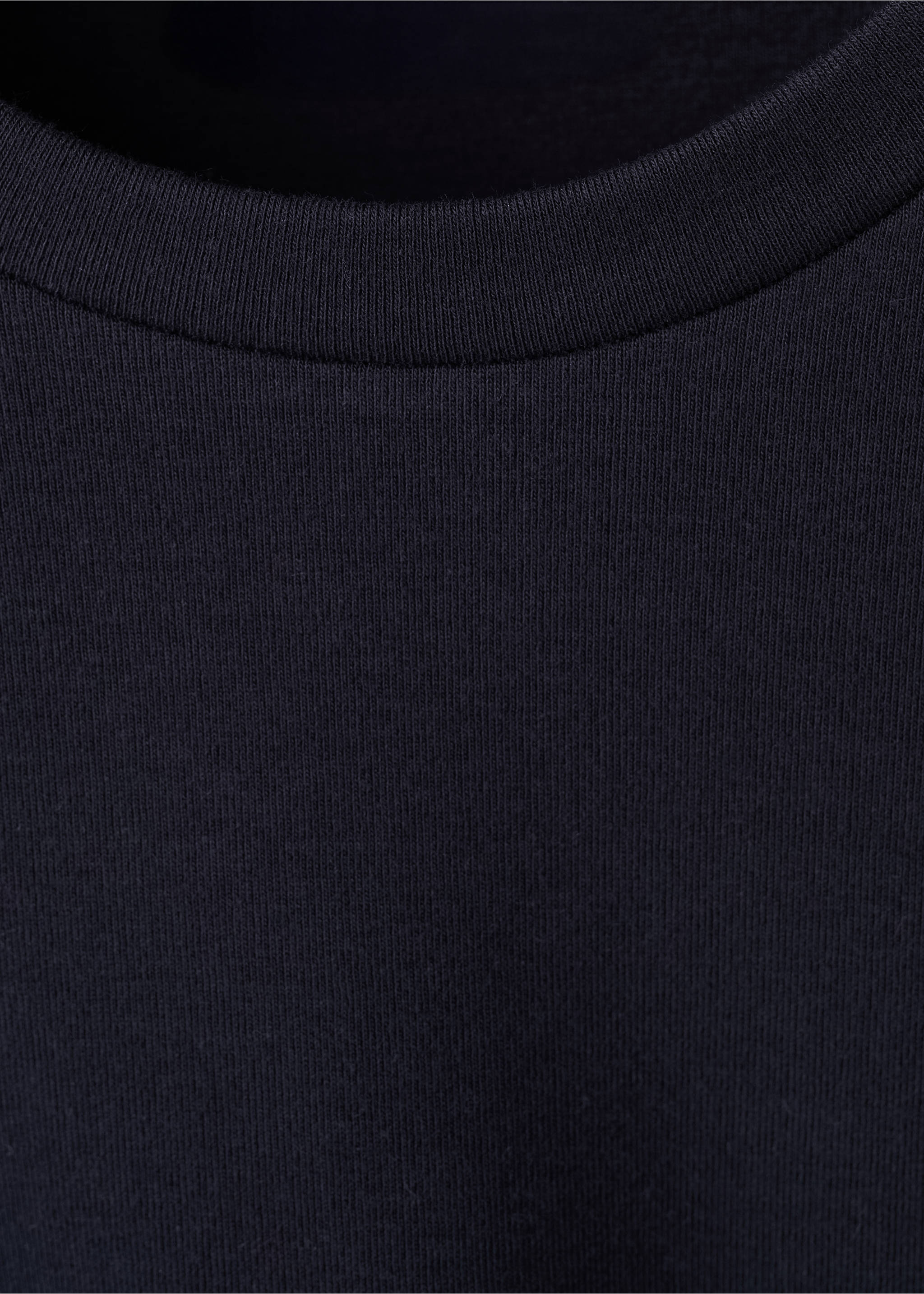 Cotton T-shirt with side bow - Details of the article 8, Navy. Ref: 27029086-00.