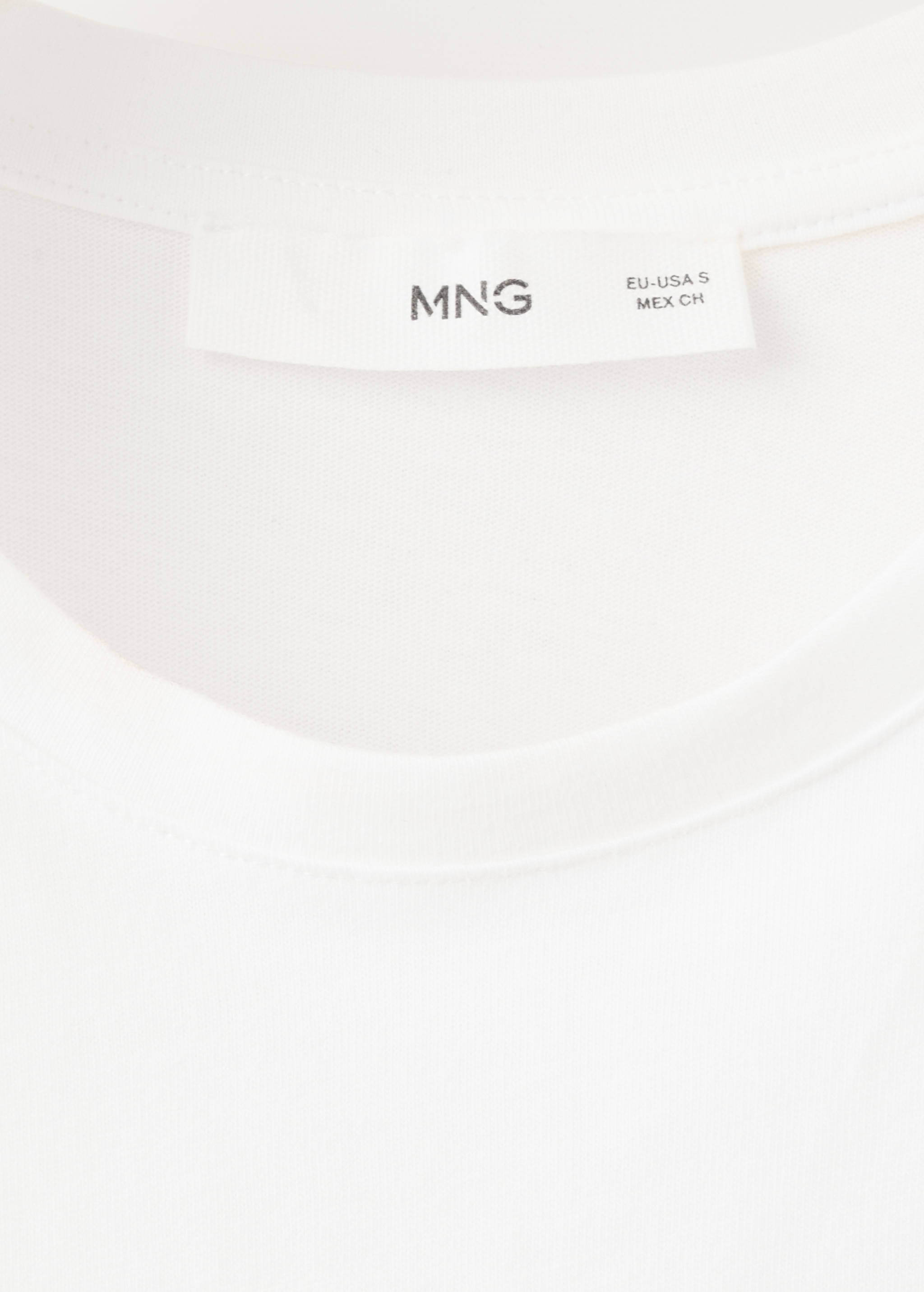 Cotton T-shirt with broderie anglaise embroidery - Details of the article 8