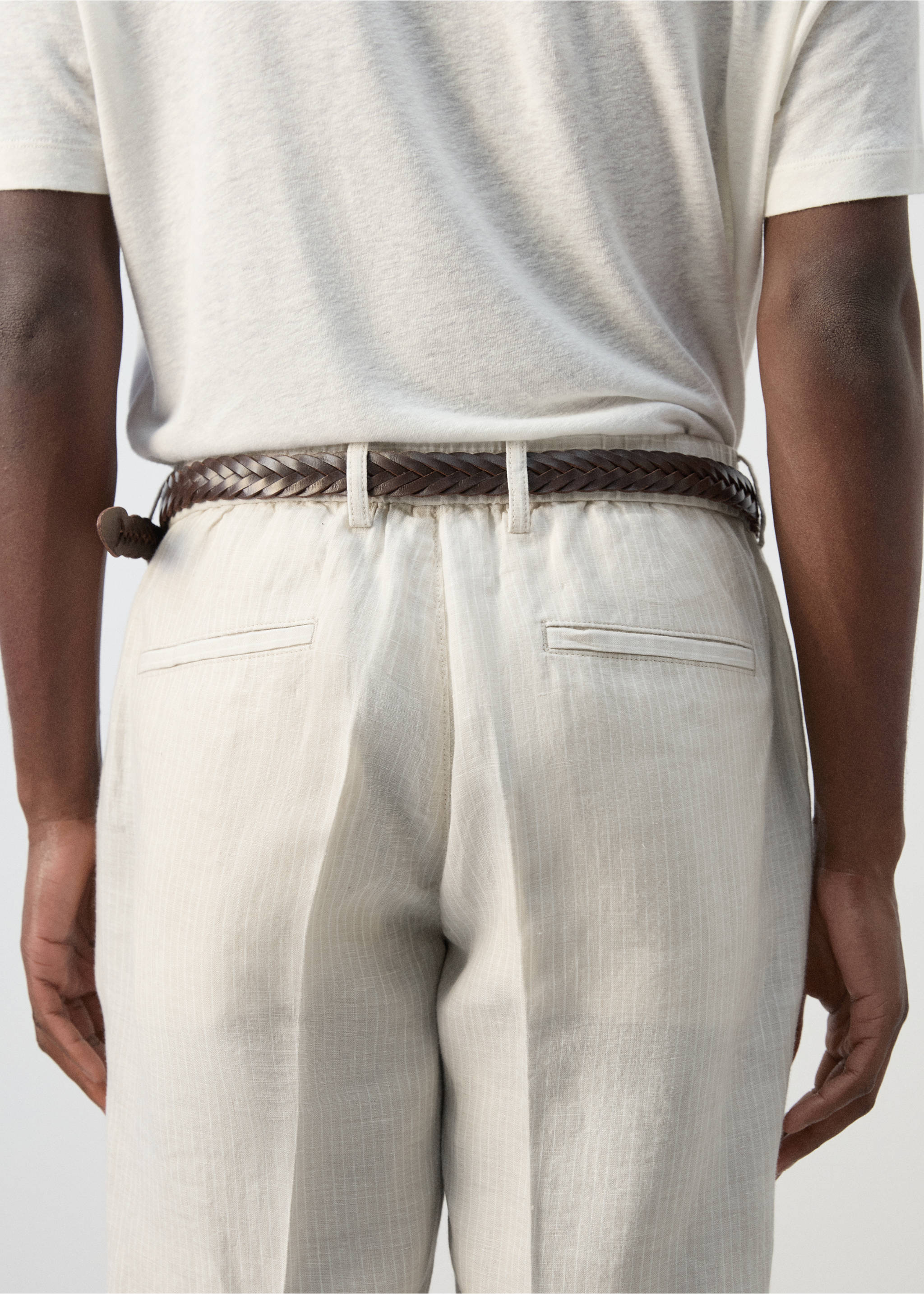Trousers soller - Details of the article 6, Ecru. Ref: 27029206-00.