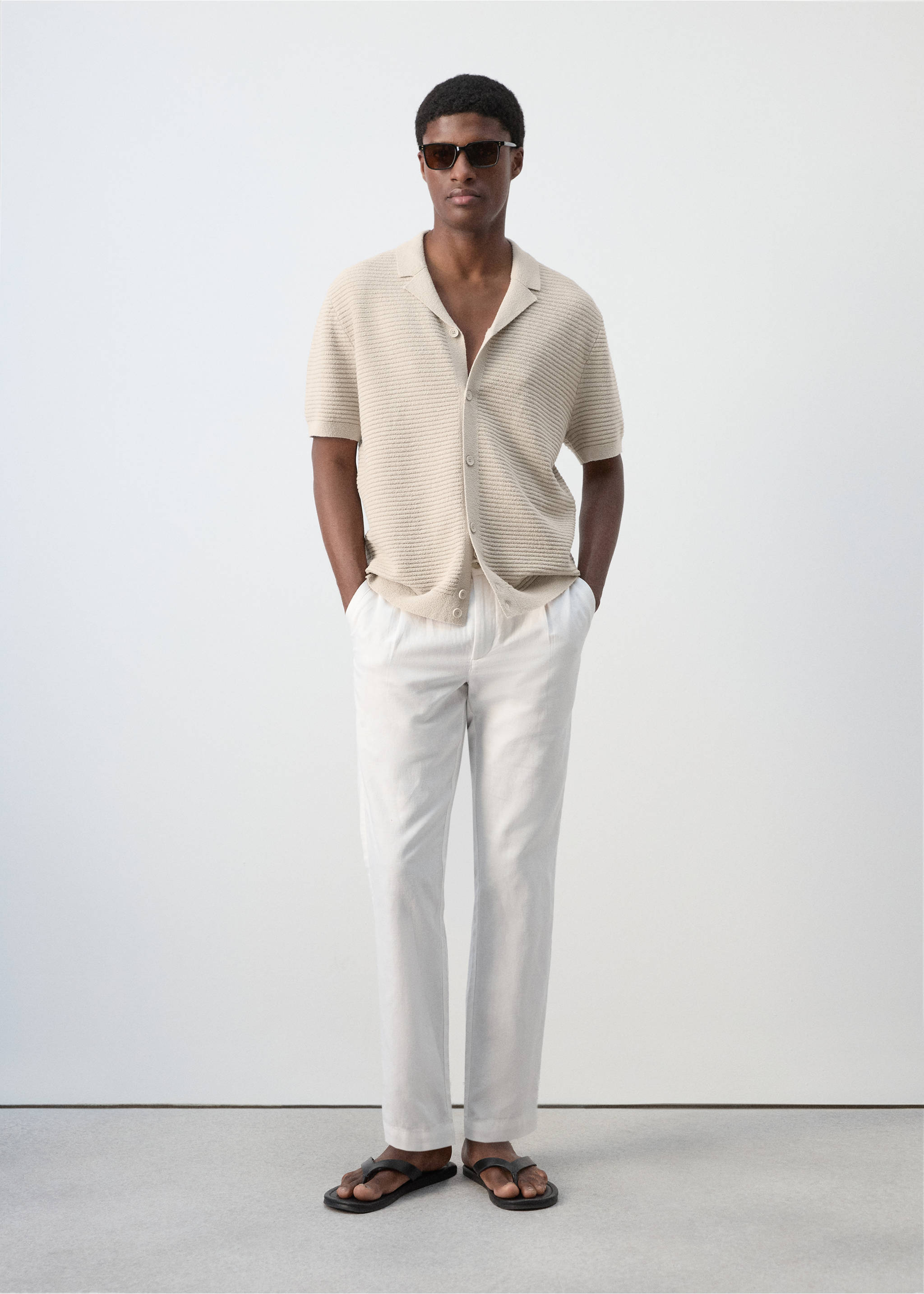 Shirt .-- golfet-i - رؤية عامة, رملي. Ref: 27029209-00.