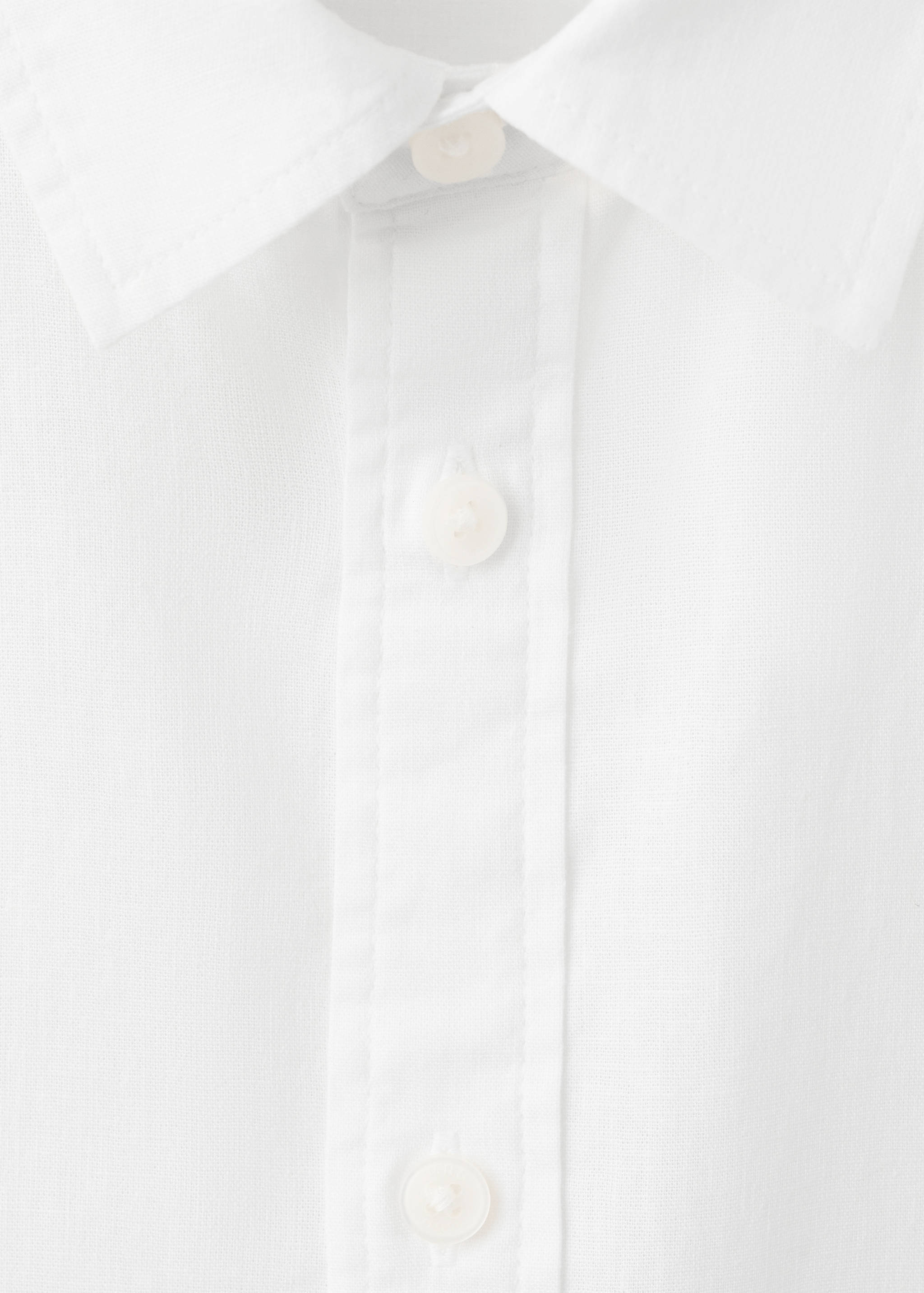 Cotton linen-blend shirt - Details of the article 8