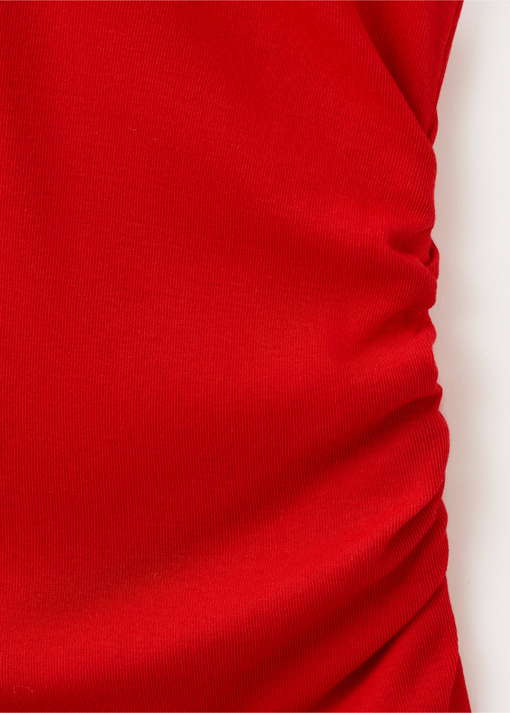 توب قطن بتفاصيل مجعدة - تفاصيل المنتج 8, أحمر. Ref: 27029219-00.