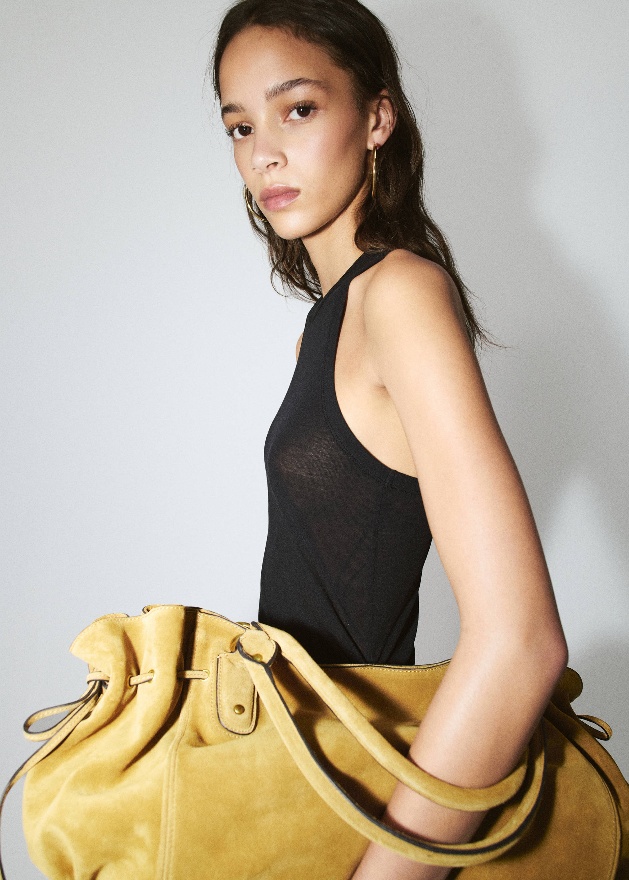 توب قطن بتفاصيل مجعدة - تفاصيل المنتج 1