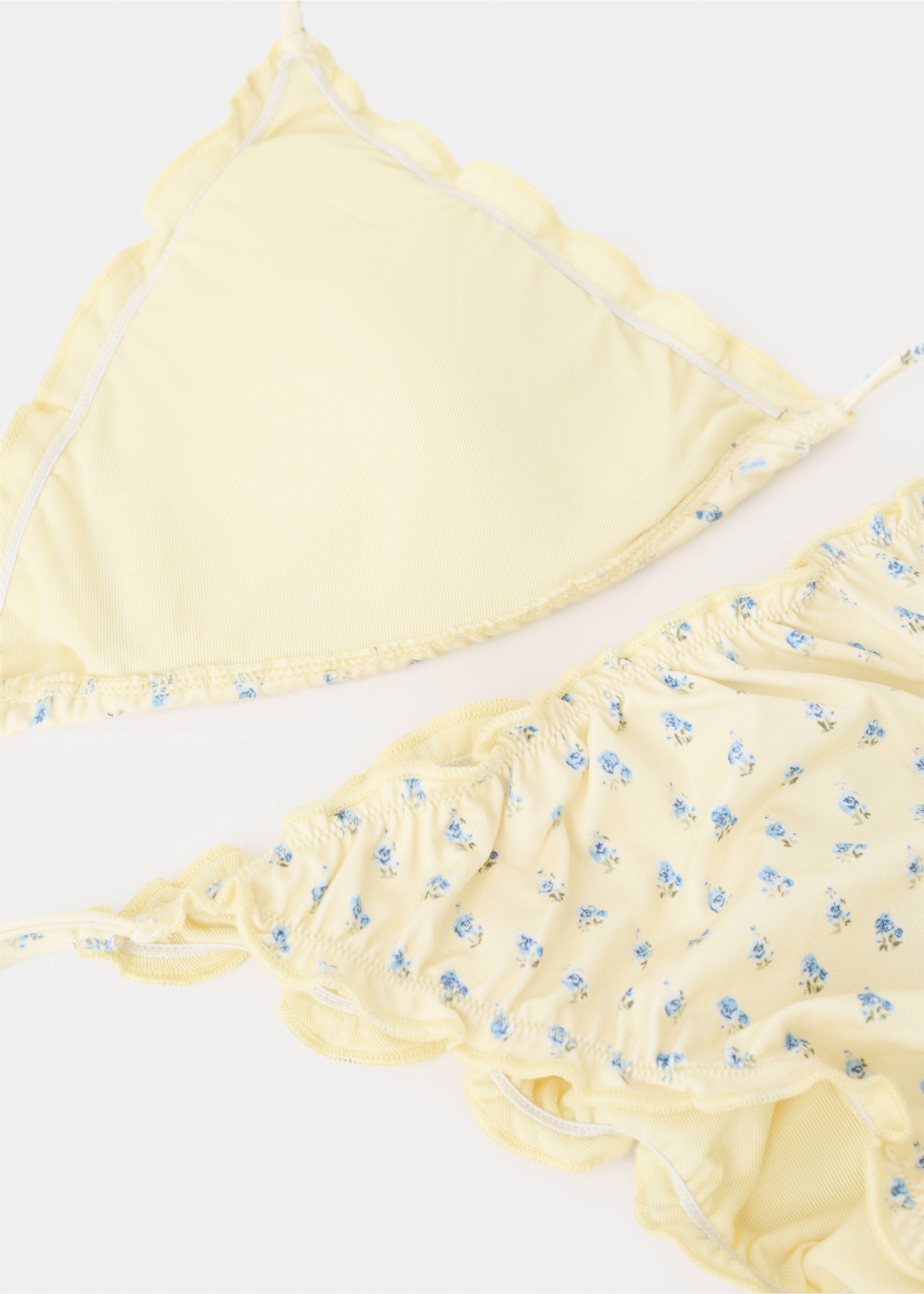 Culotte de bikini cheeky à imprimé floral - Détail de l'article 8, Jaune pastel. Ref: 27029409-00.