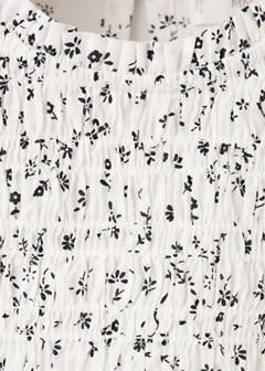 Floral cotton blouse — White 6