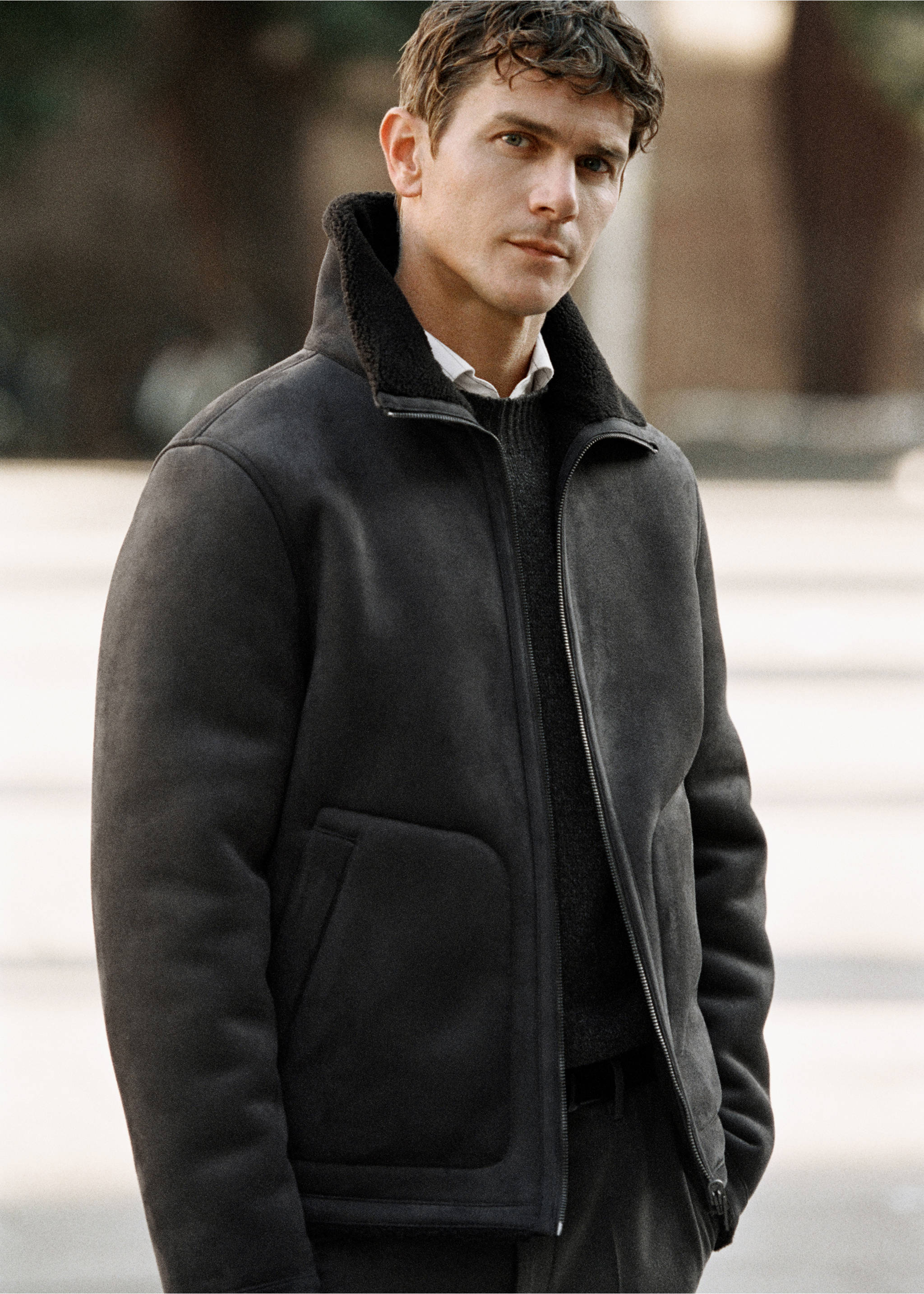 Blouson double face simili-cuir - Détail de l'article 5, Marron. Ref: 27031177-00.