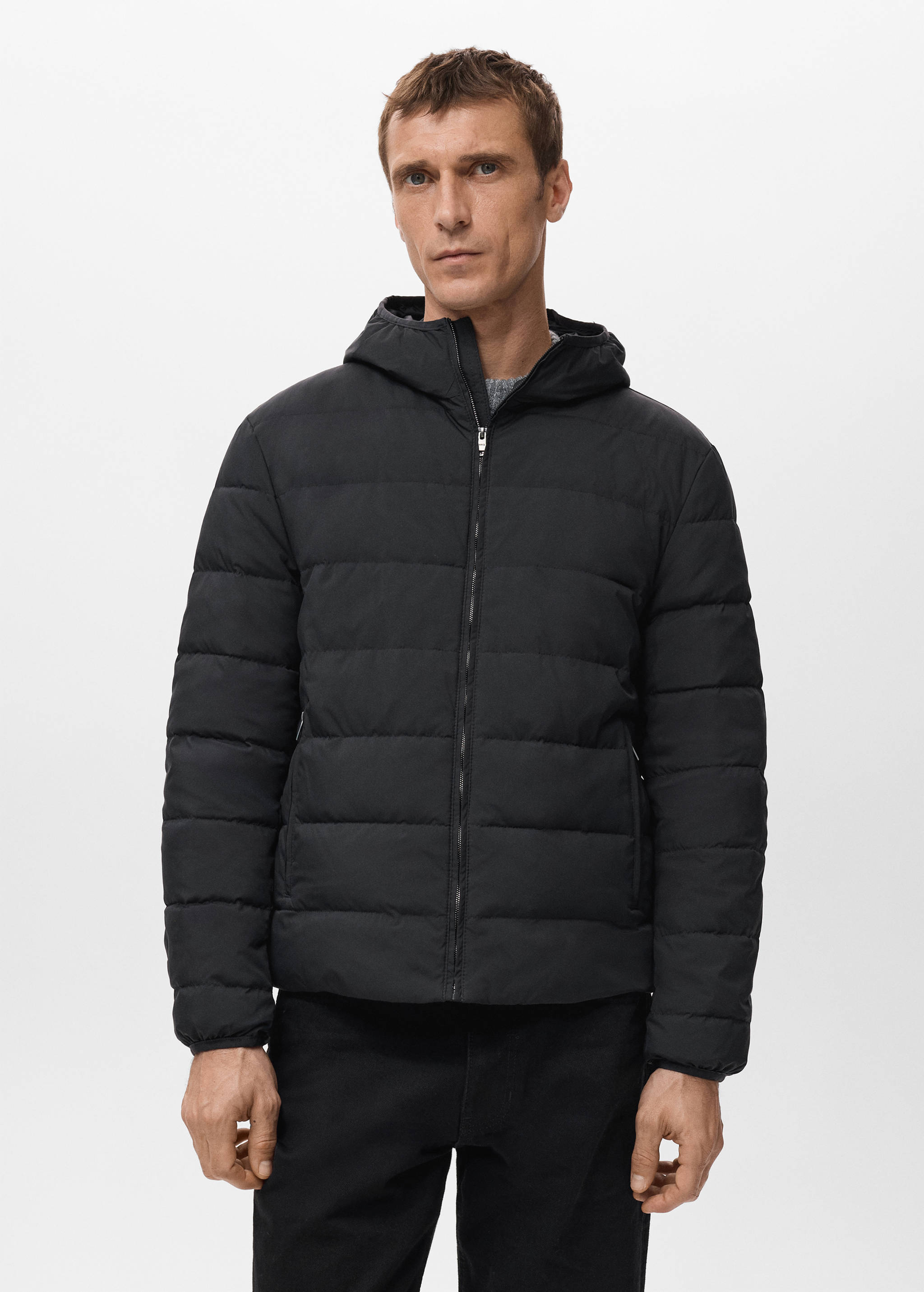 Chaqueta acolchada relleno plumón y plumas - Plano medio