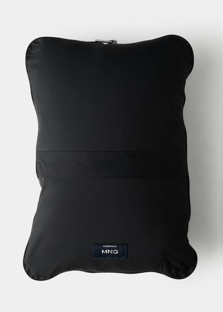 Quilted jacket with down and feather filling — Black