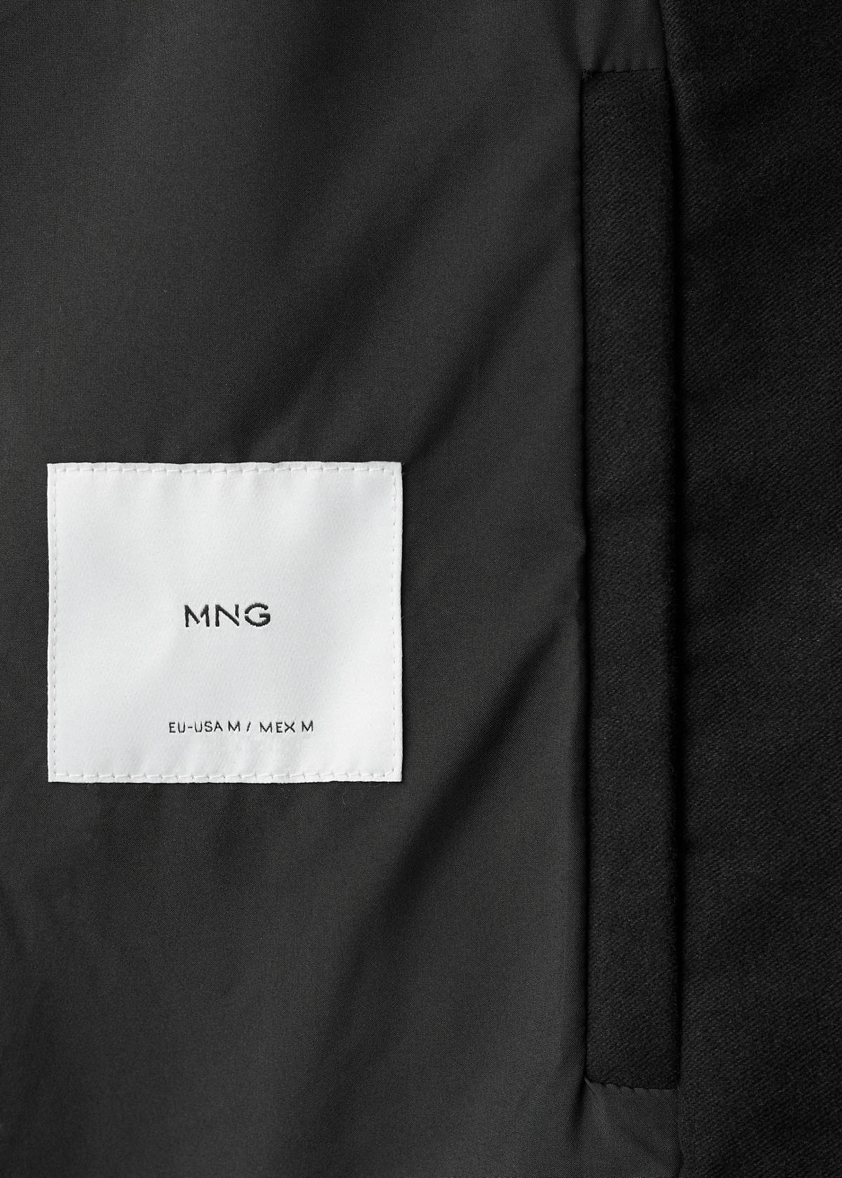 Wool blend hooded coat — Black