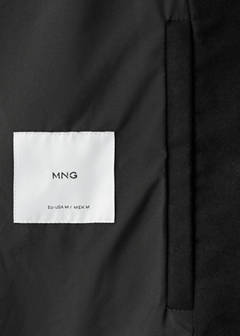 Wool blend hooded coat — Black 9