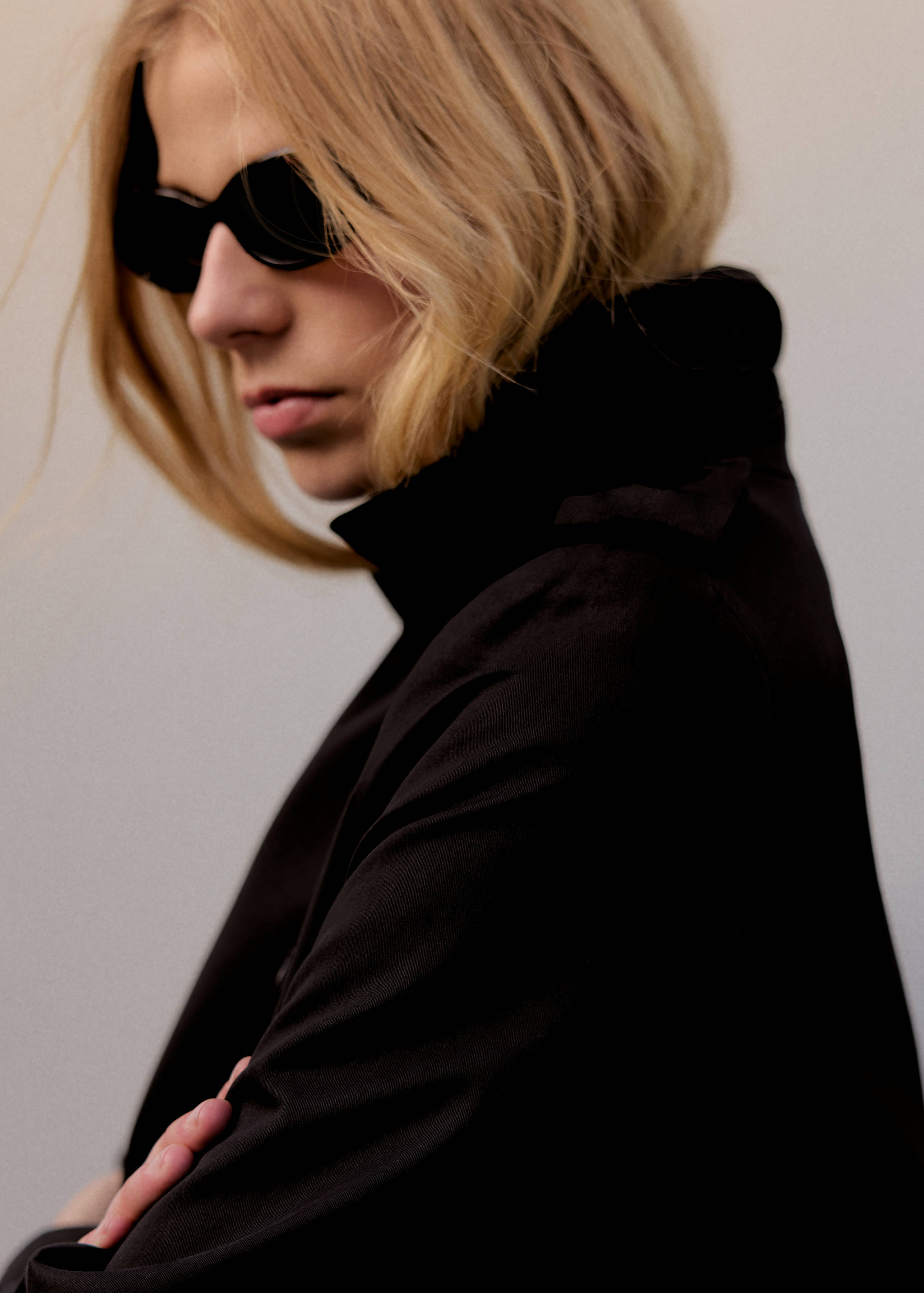 椭圆形镜框太阳镜 - null