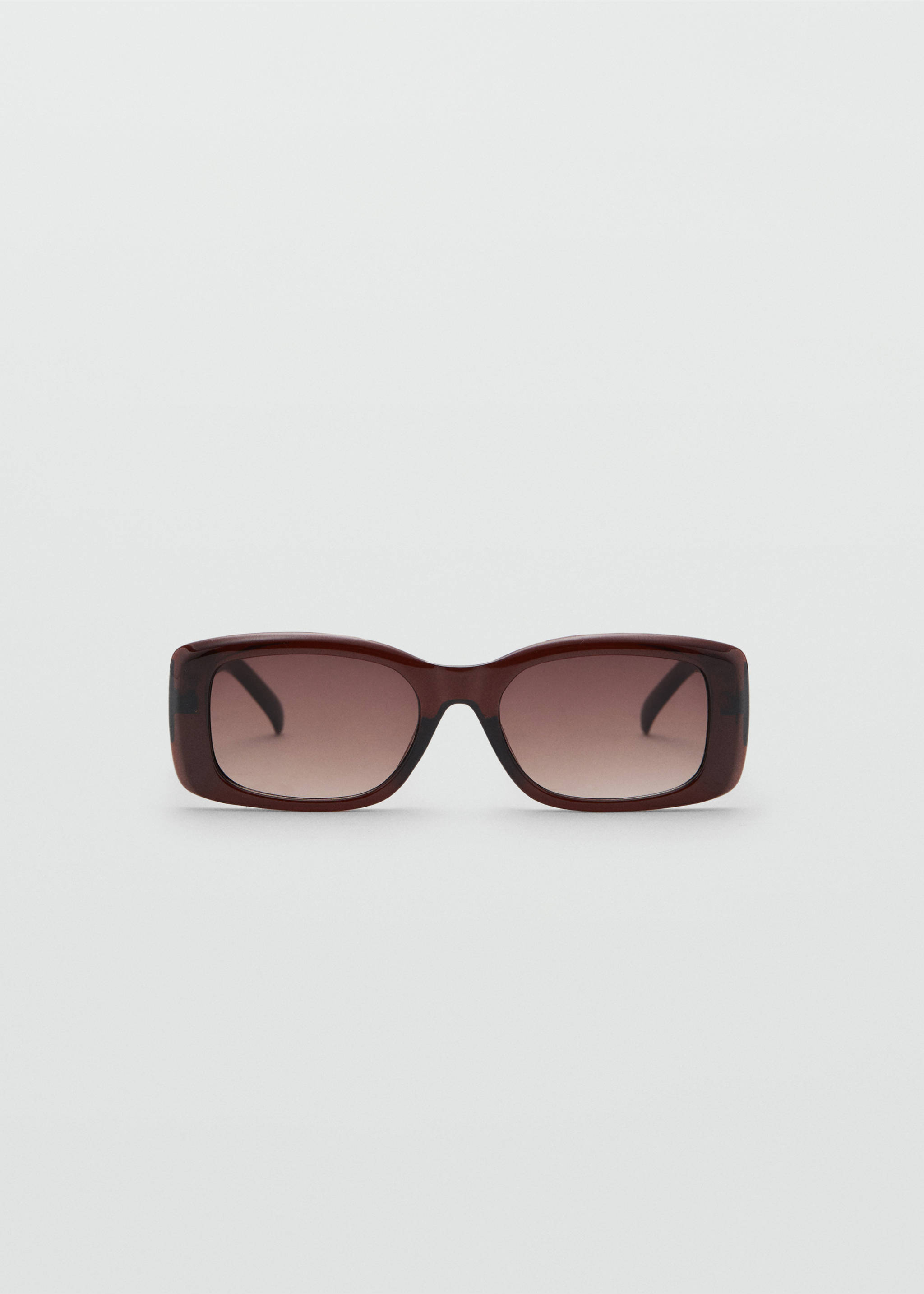 Rectangular-frame sunglasses - Article without model, Brown. Ref: 27031182-00.