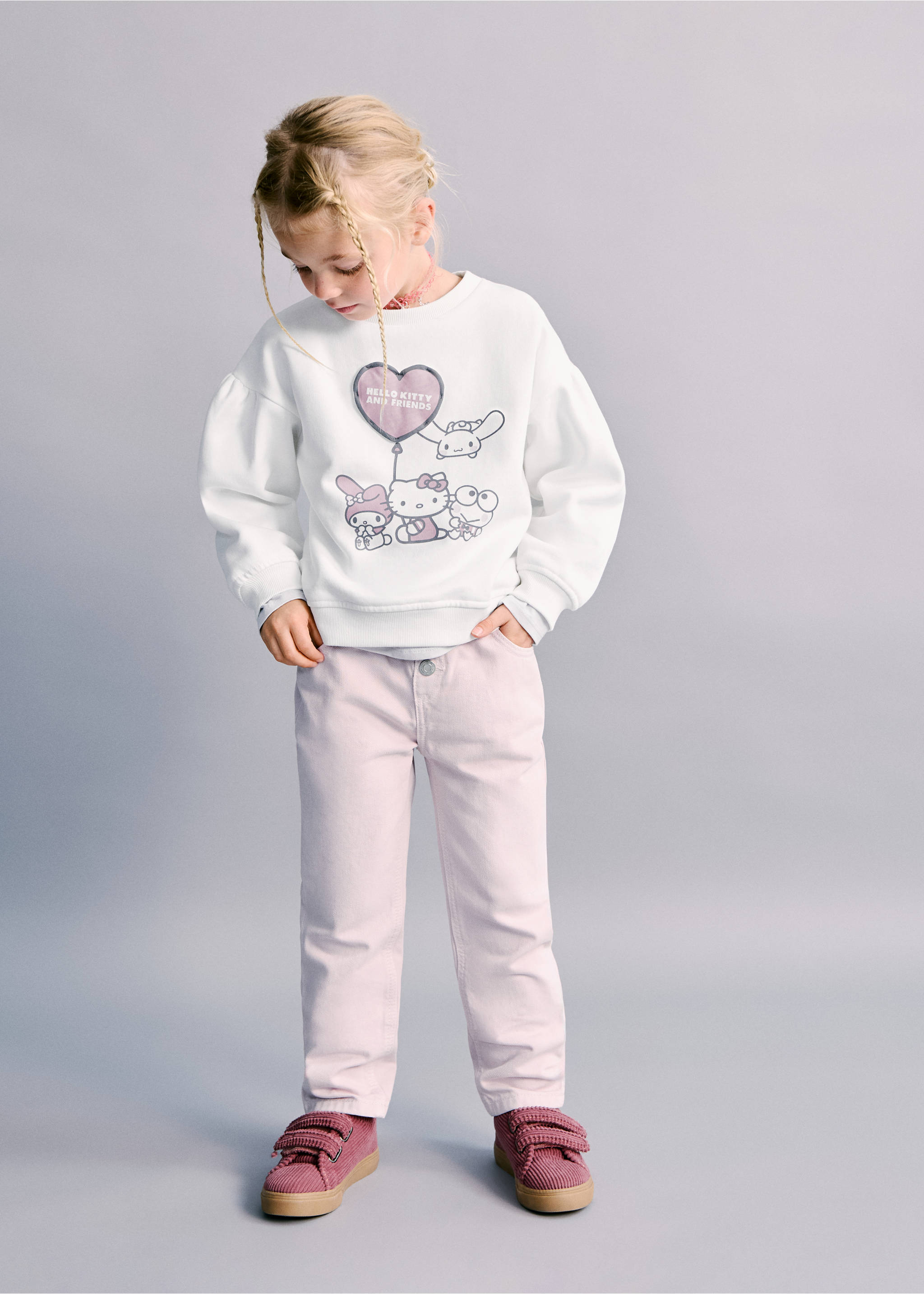 Sudadera Hello Kitty - Plano general, Blanco roto. Ref: 27031187-00.
