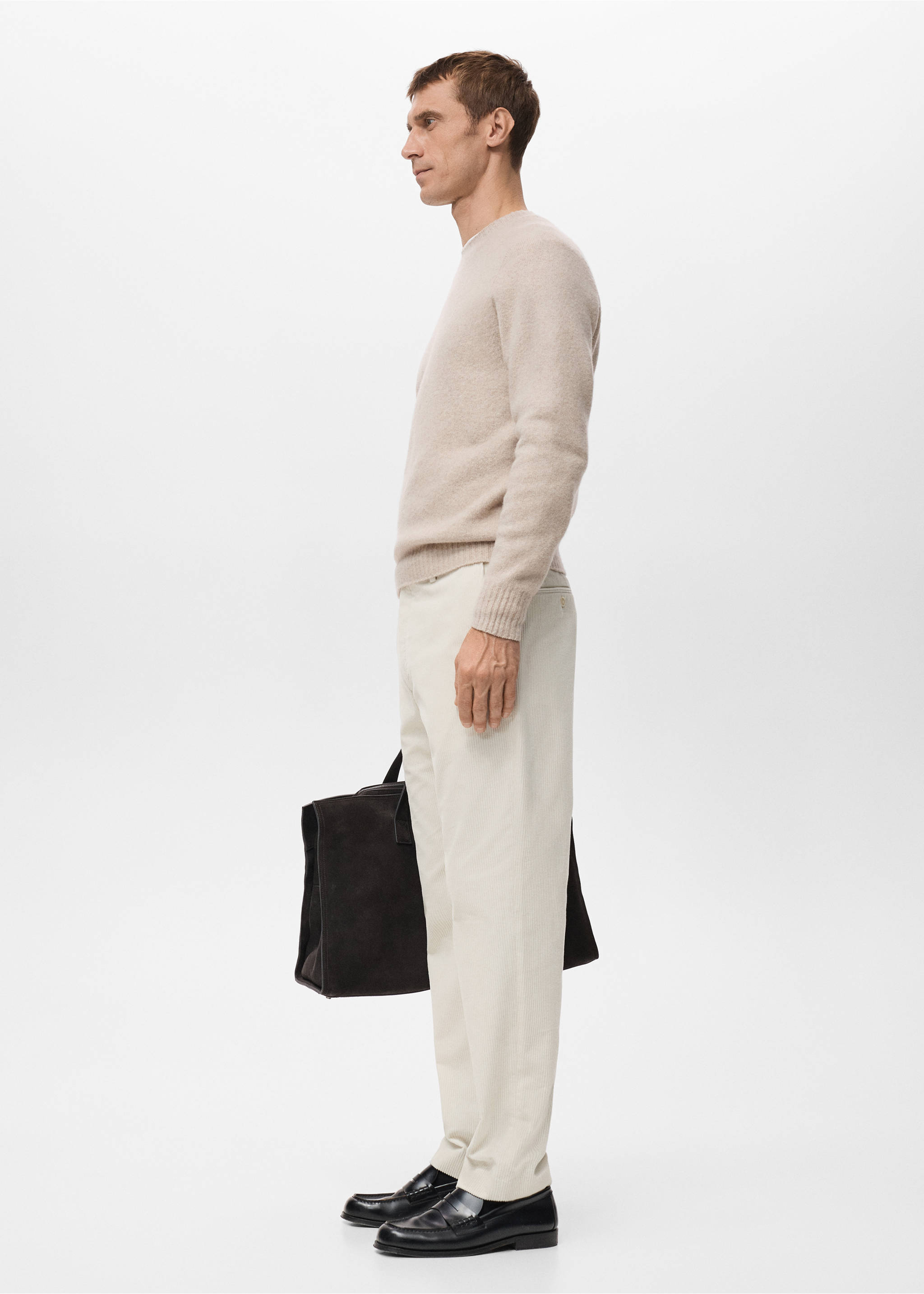 Regular Fit-Cordhose - Detail des Artikels 2, Cremeweiß. Ref: 27031188-00.