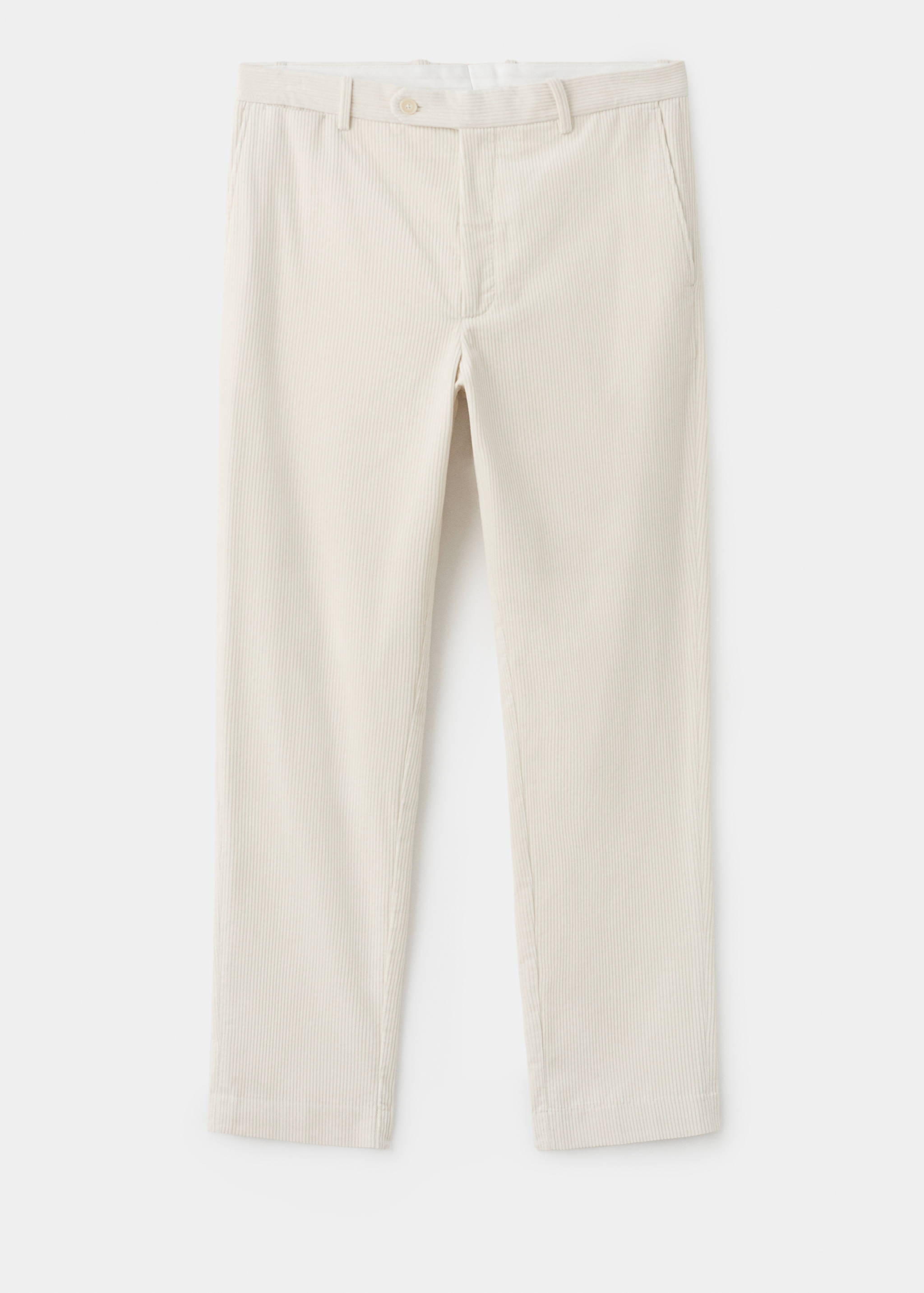 Corduroy regular-fit trousers - Article without model