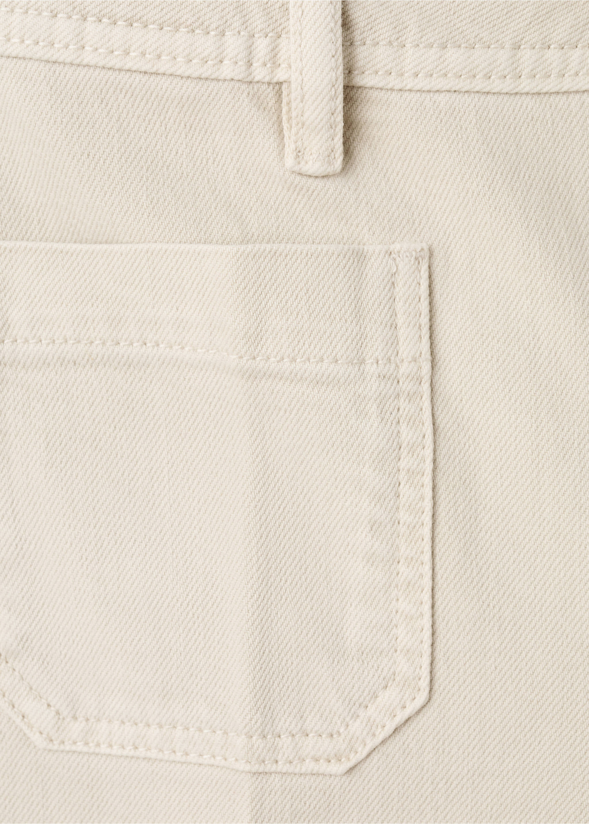 Wide leg jeans with pockets - Details of the article 8, Sand. Ref: 27031190-00.