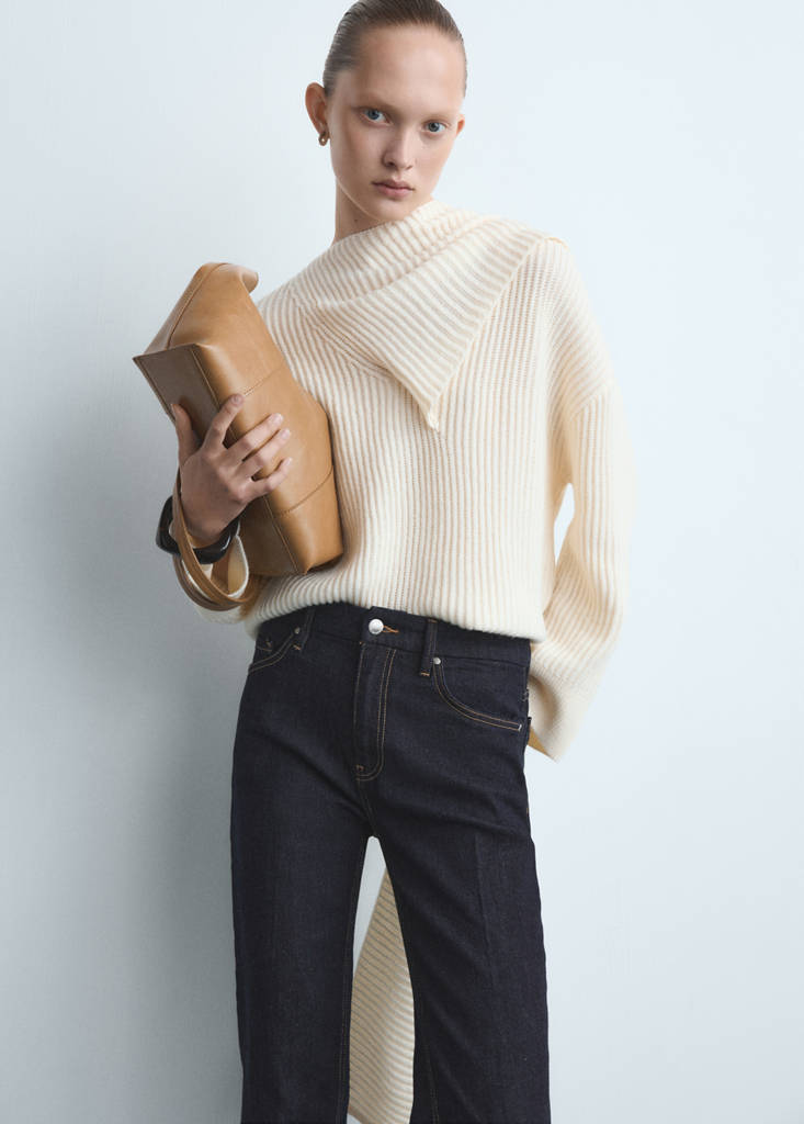 Violet flared high-rise jeans — Open Blue