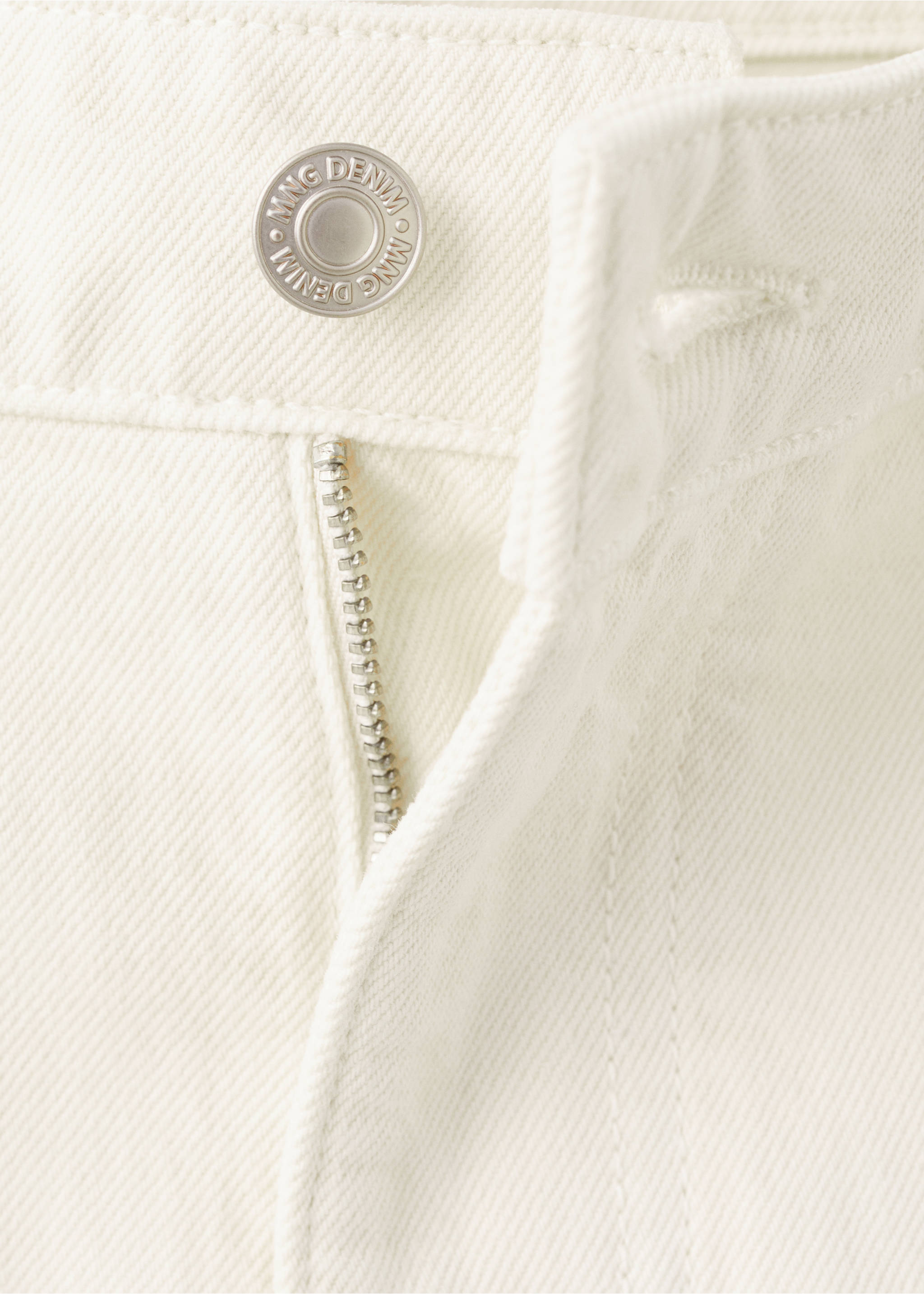 Ben cropped tapered-fit jeans - Details of the article 8, Ecru. Ref: 27031193-00.