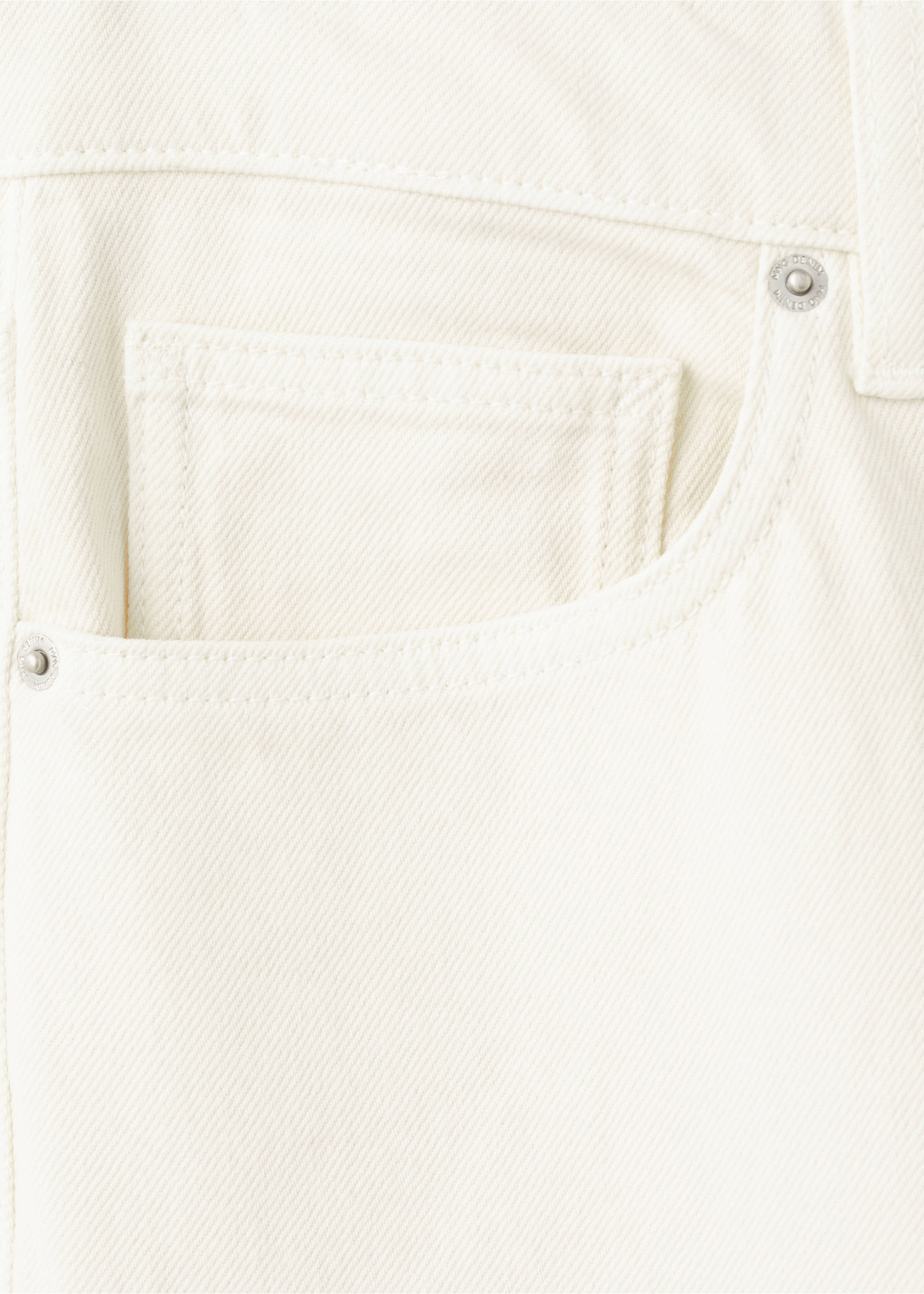 Ben cropped tapered-fit jeans - Details of the article 0, Ecru. Ref: 27031193-00.