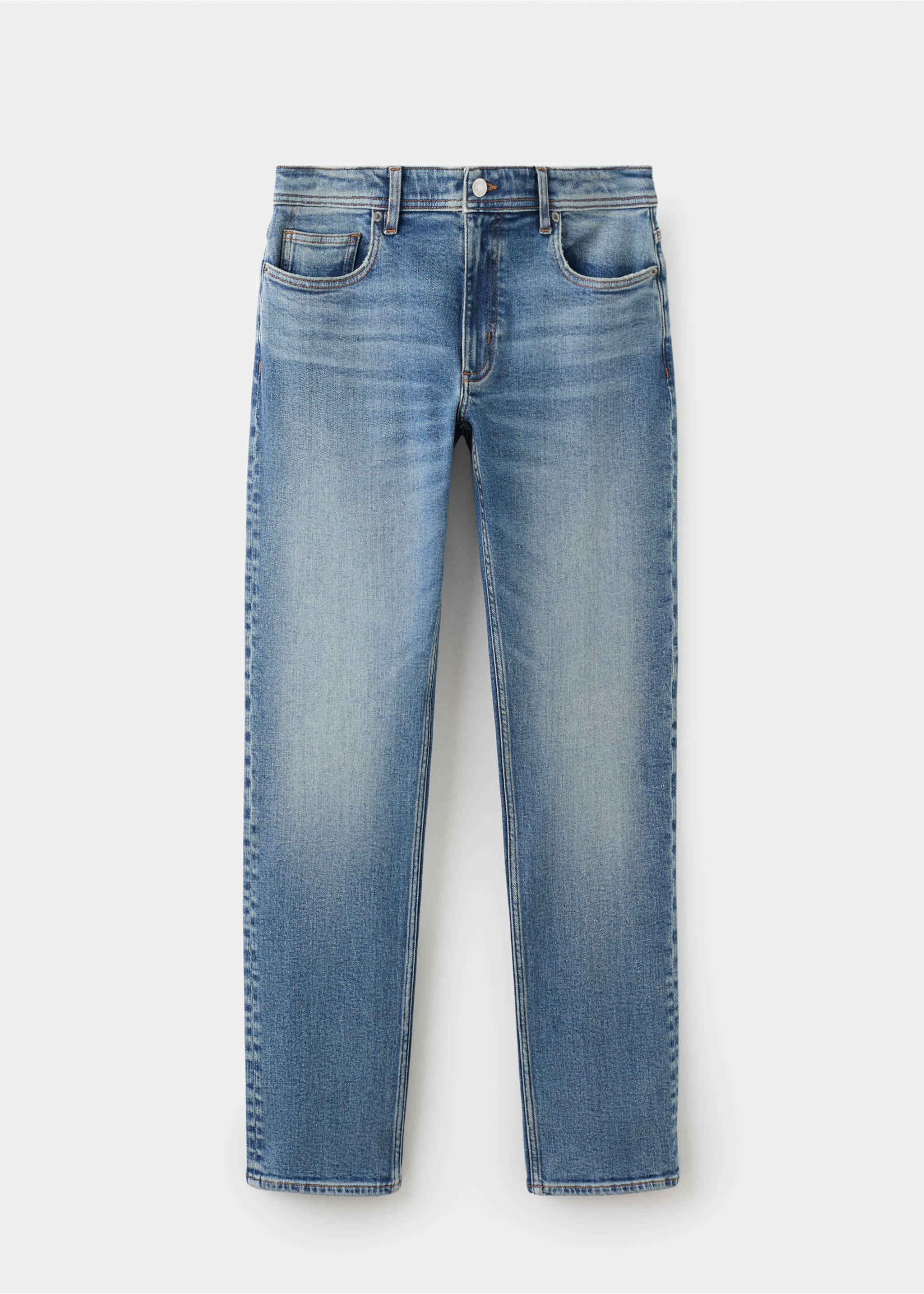 Jan slim-fit faded medium-wash Jeans - Article without model, Medium Blue. Ref: 27031194-00.