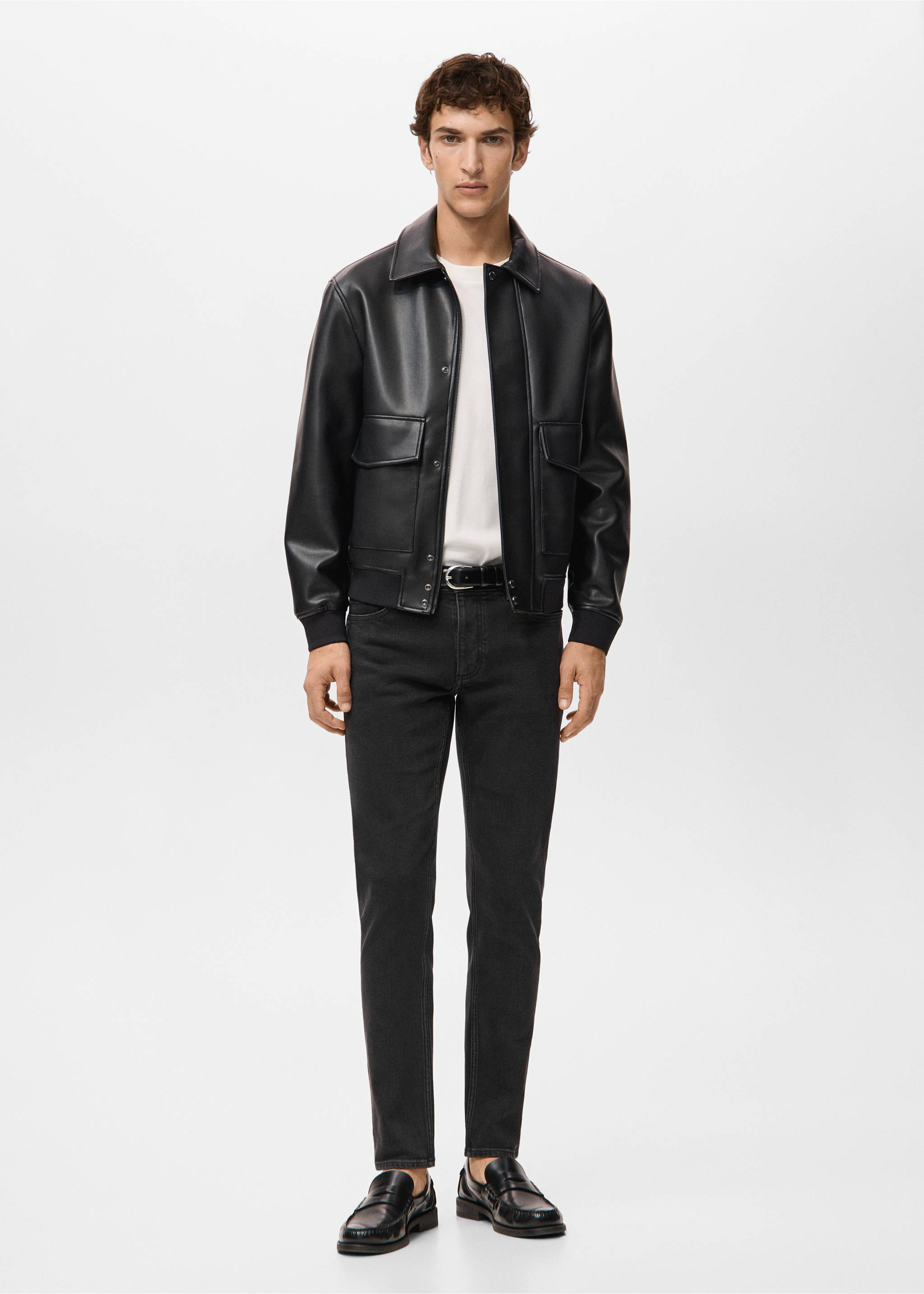 Slim fit black Jan jeans - General plane, Black denim. Ref: 27031196-00.