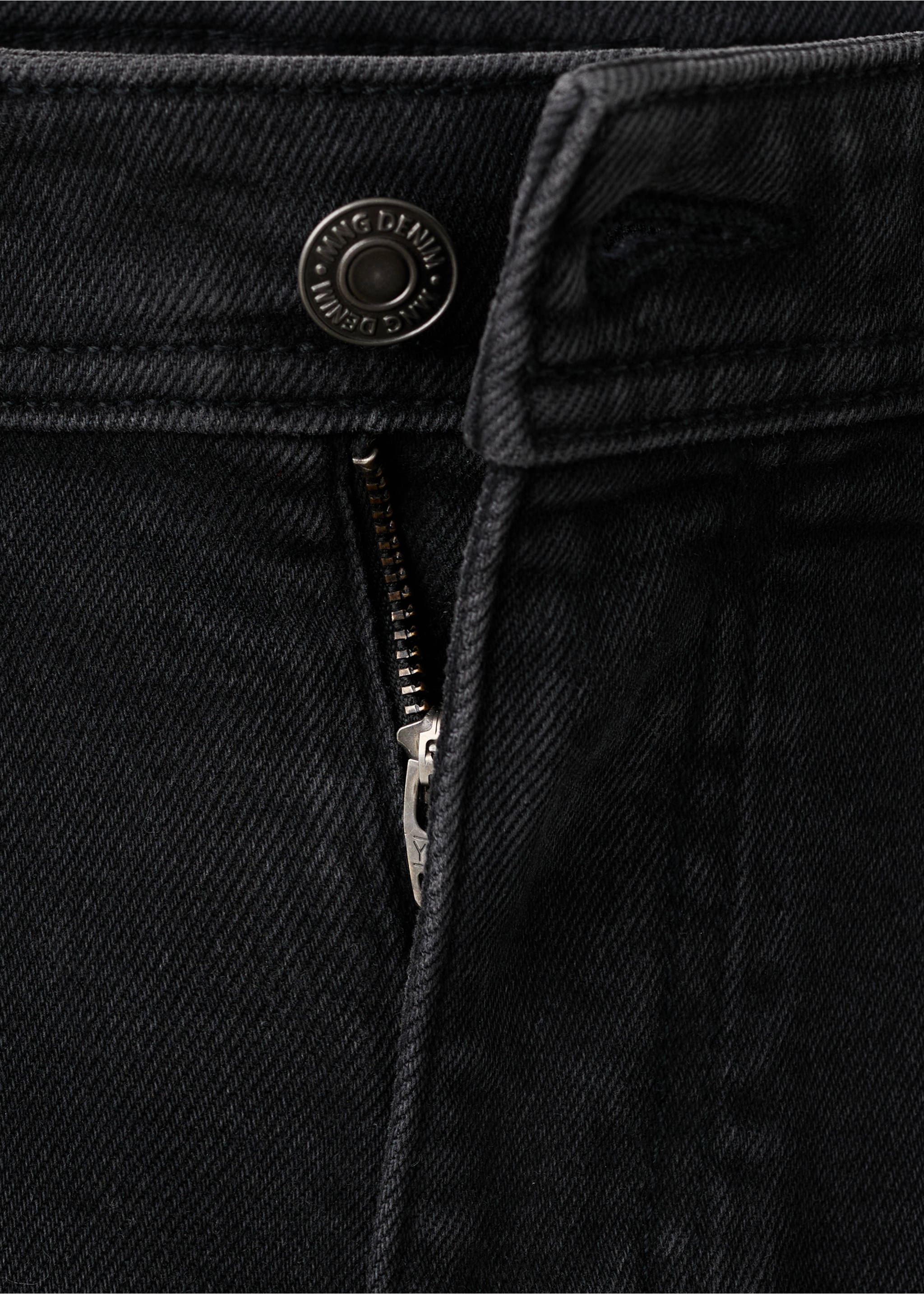 Slim fit black Jan jeans - Details of the article 8, Black denim. Ref: 27031196-00.
