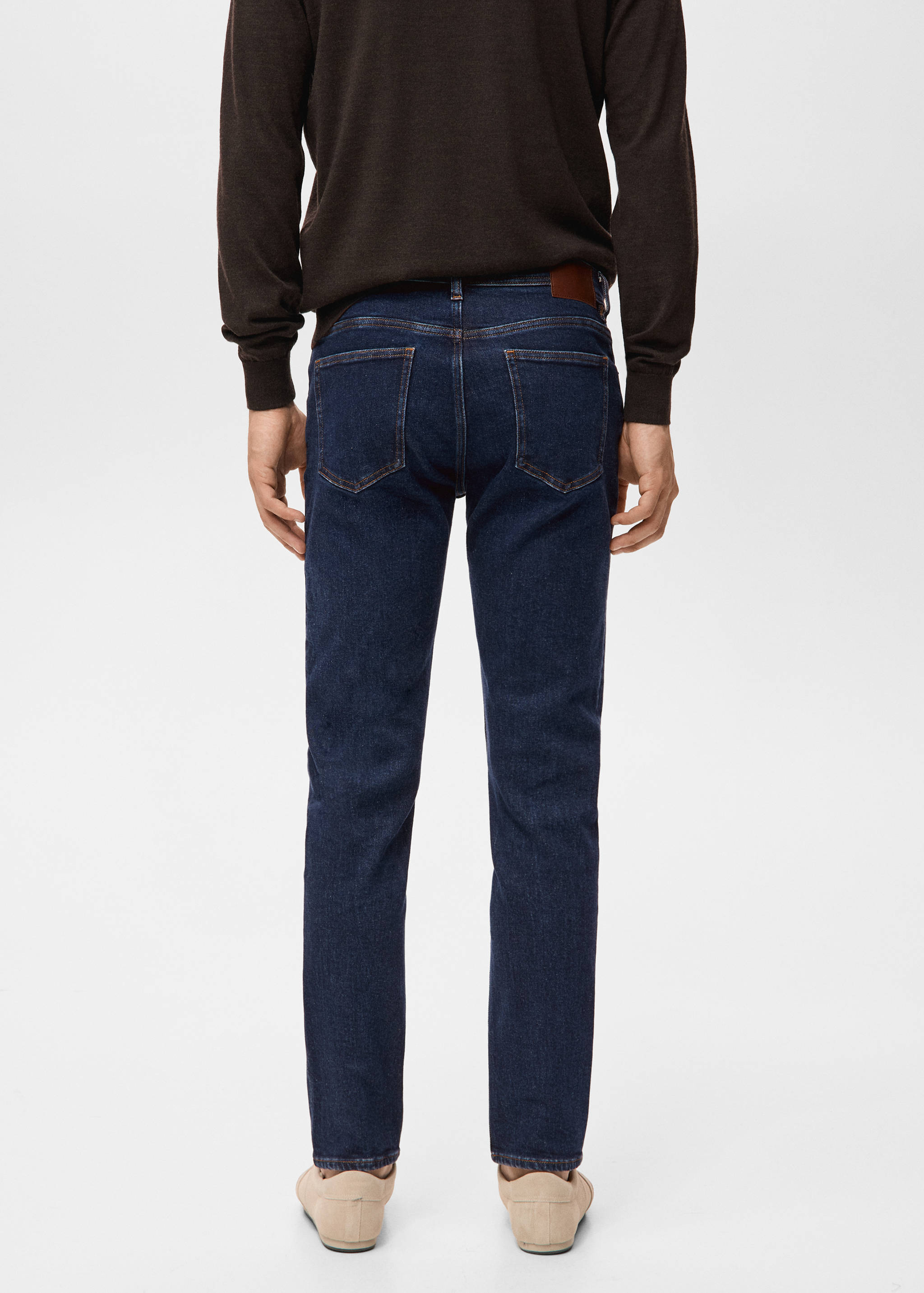 Jean Jan slim fit délavé foncé - Verso de l’article