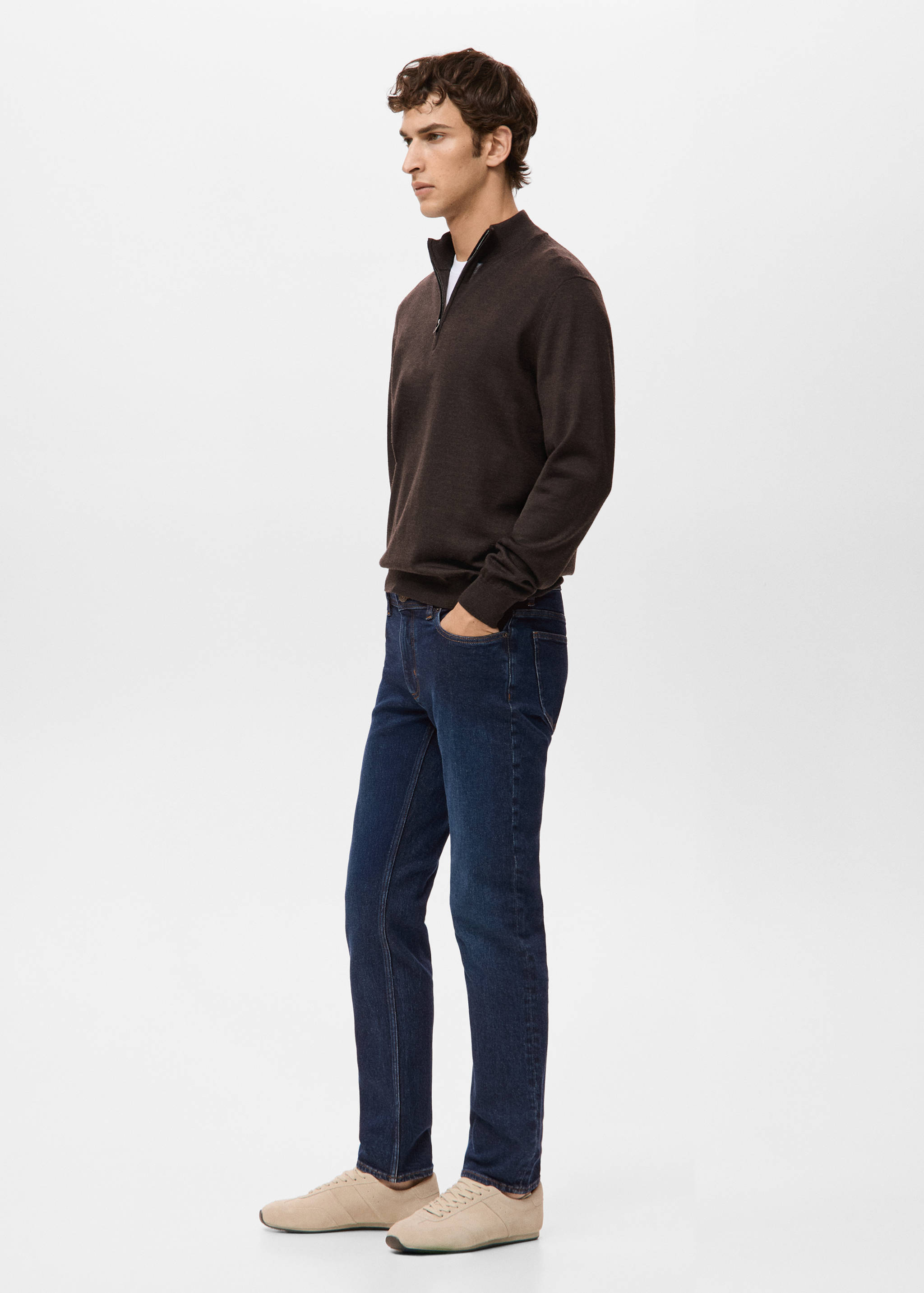 Jean Jan slim fit délavé foncé - Détail de l'article 2