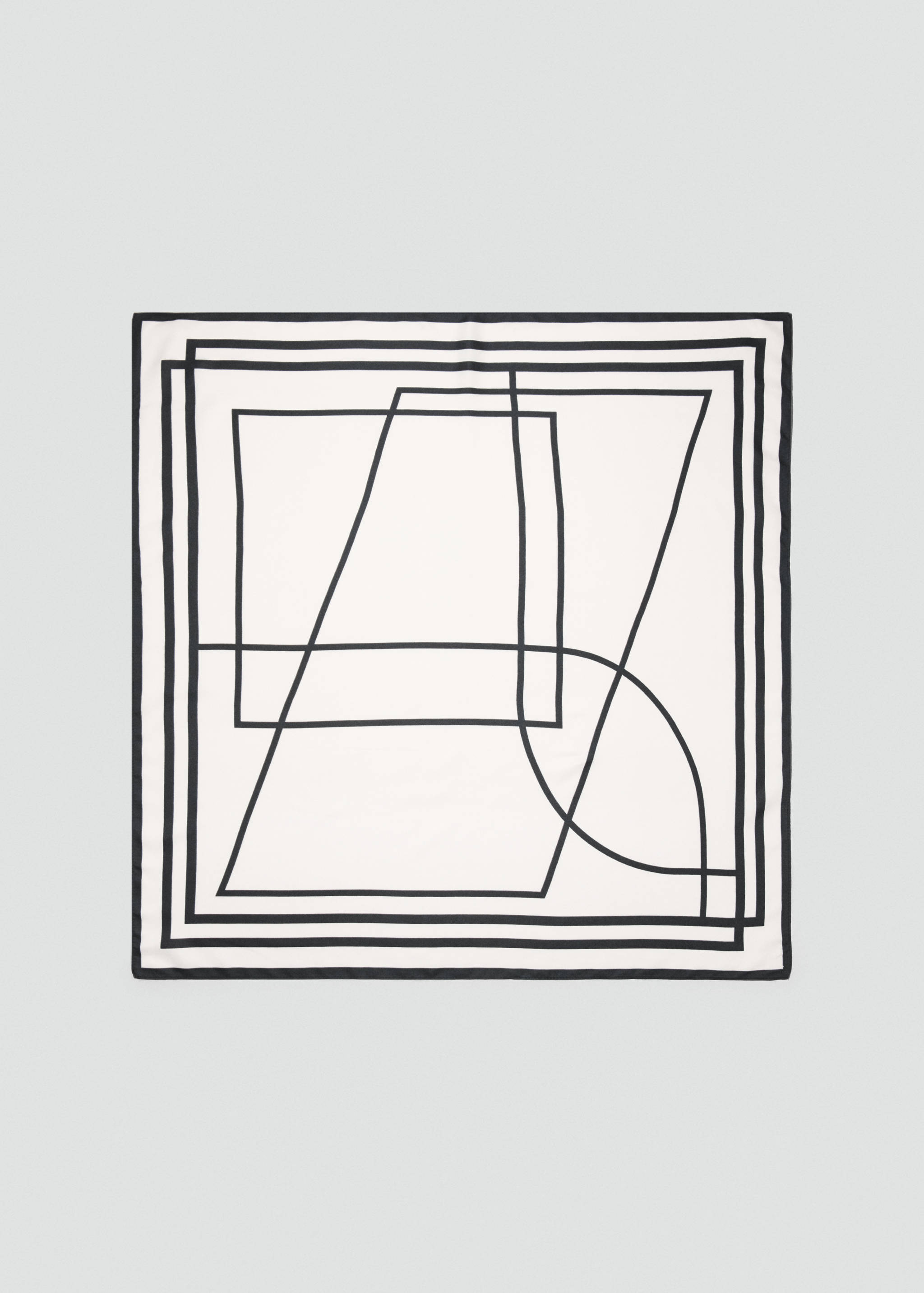 Scarf med geometriskt mönster - Artikel utan modell